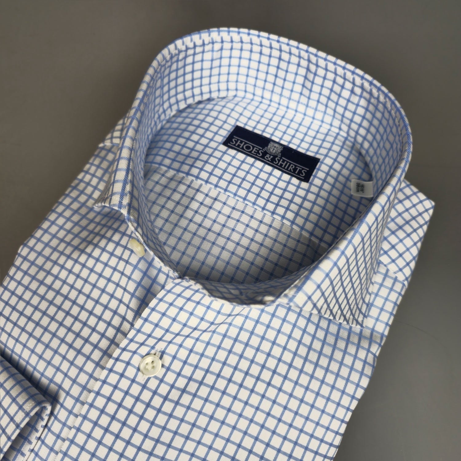 Cutaway Shirt Checks Blue