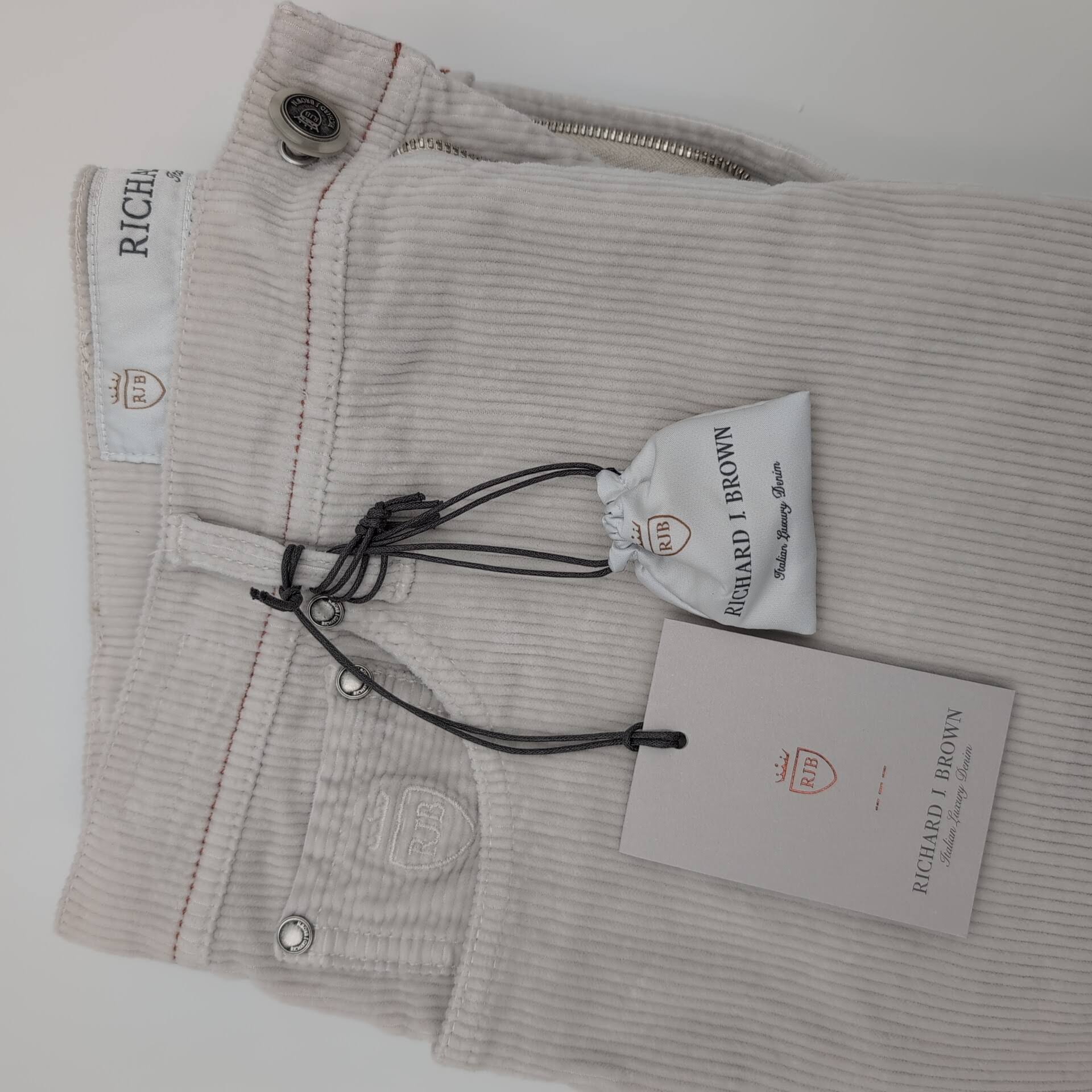 5-pocket Baby Rib Trouser Urban Off White