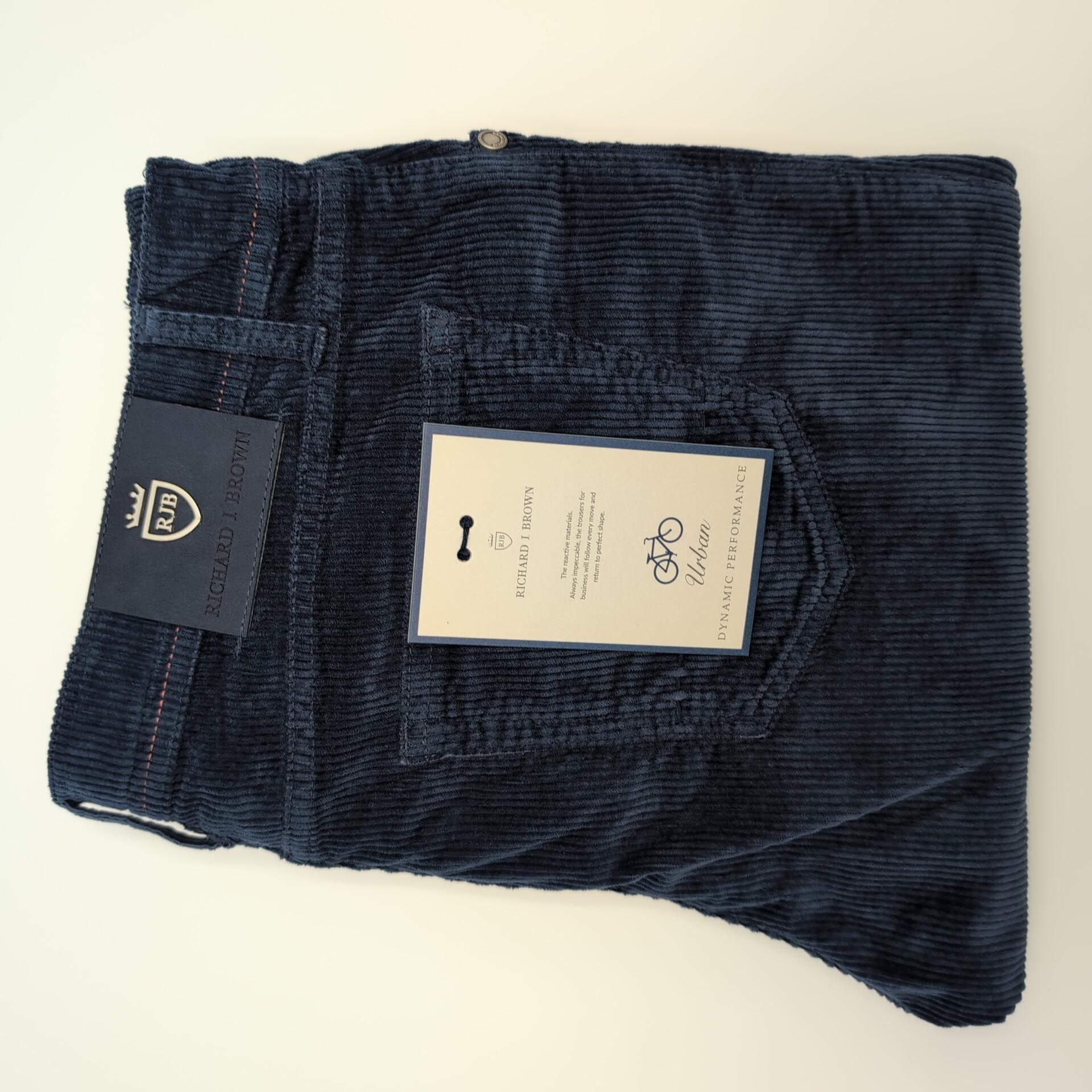 5-pocket Baby Rib Trouser Urban Blue