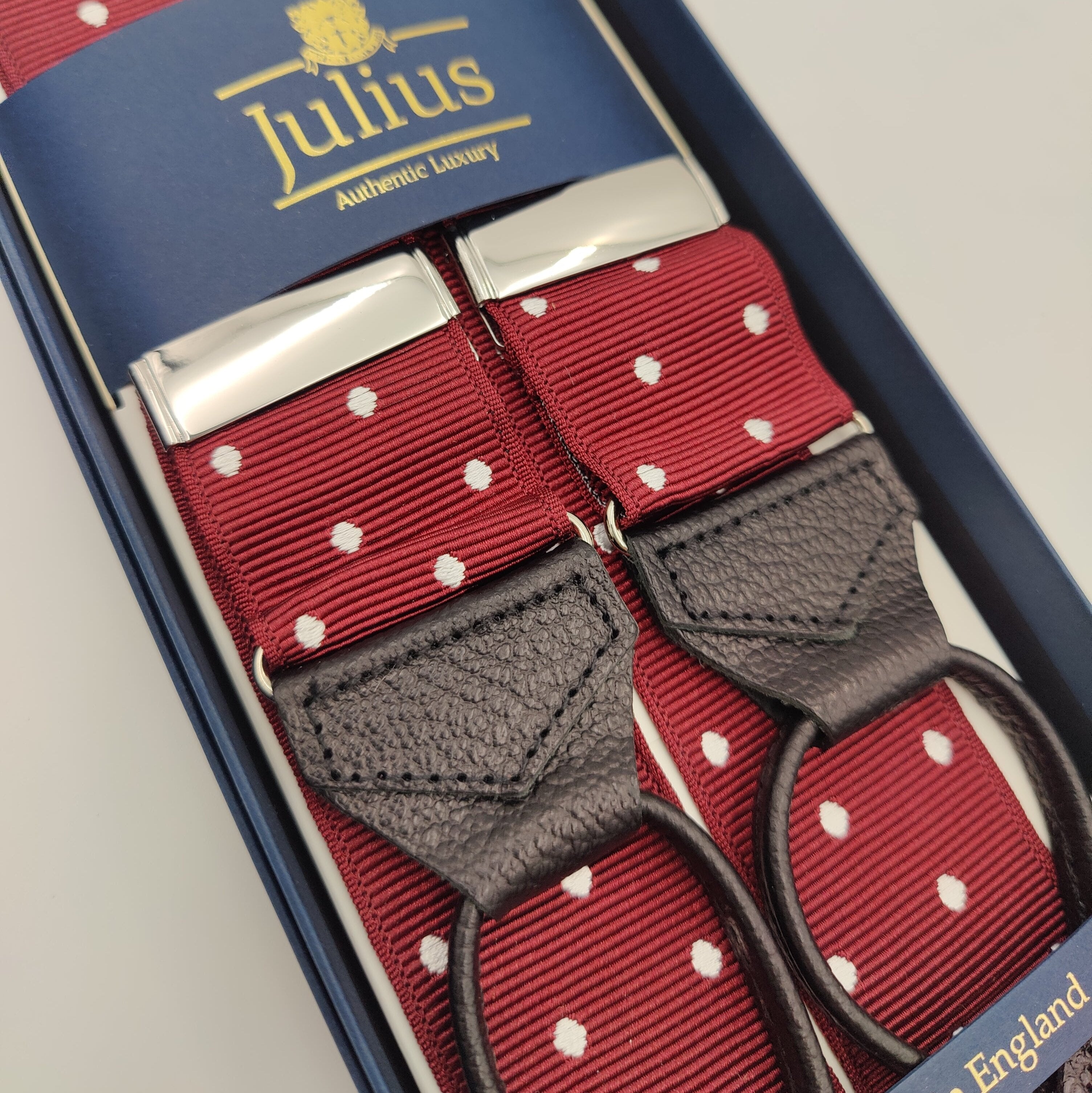 Braces Polka Dot Red