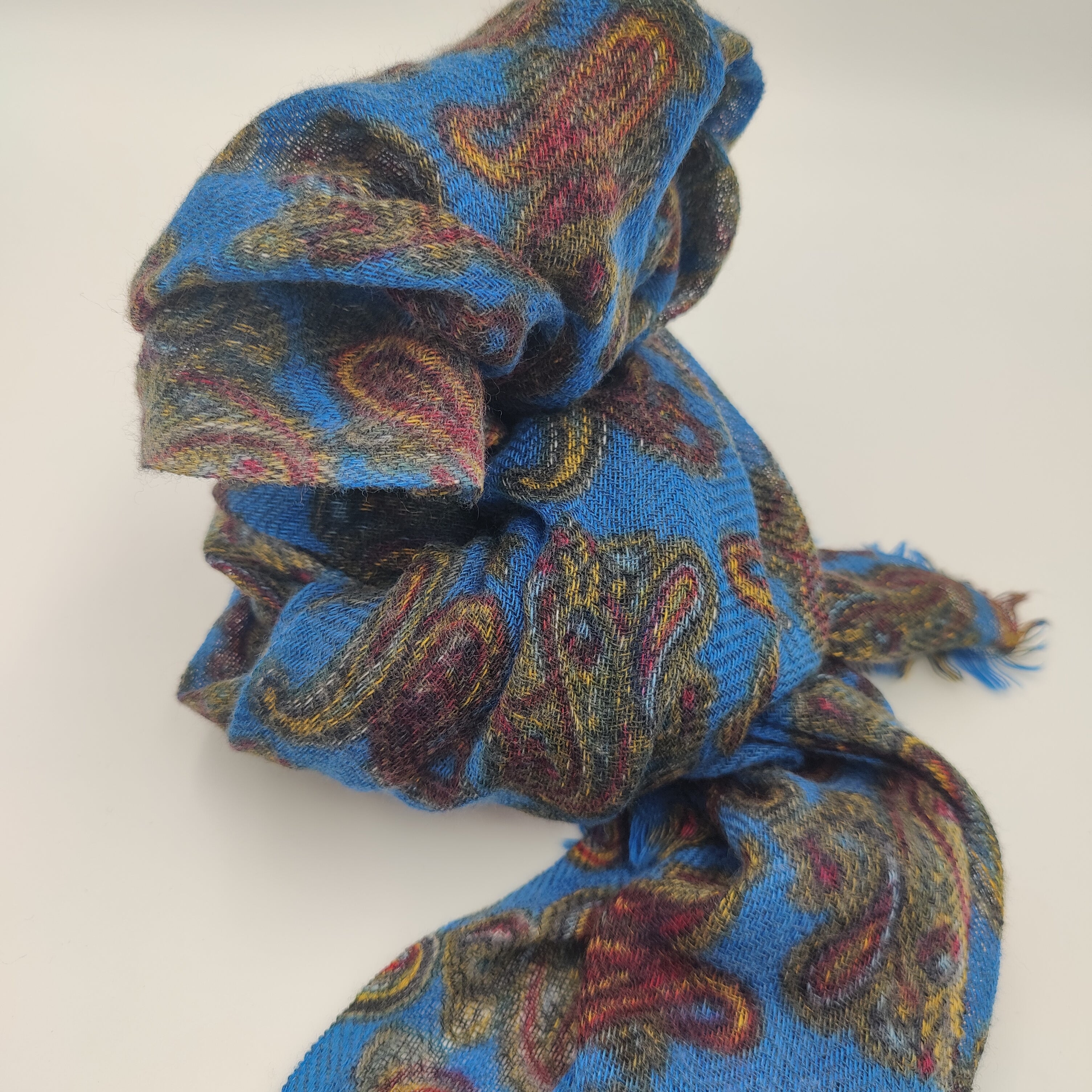 Scarf Wool/Cashmere Moritz Mid Blue