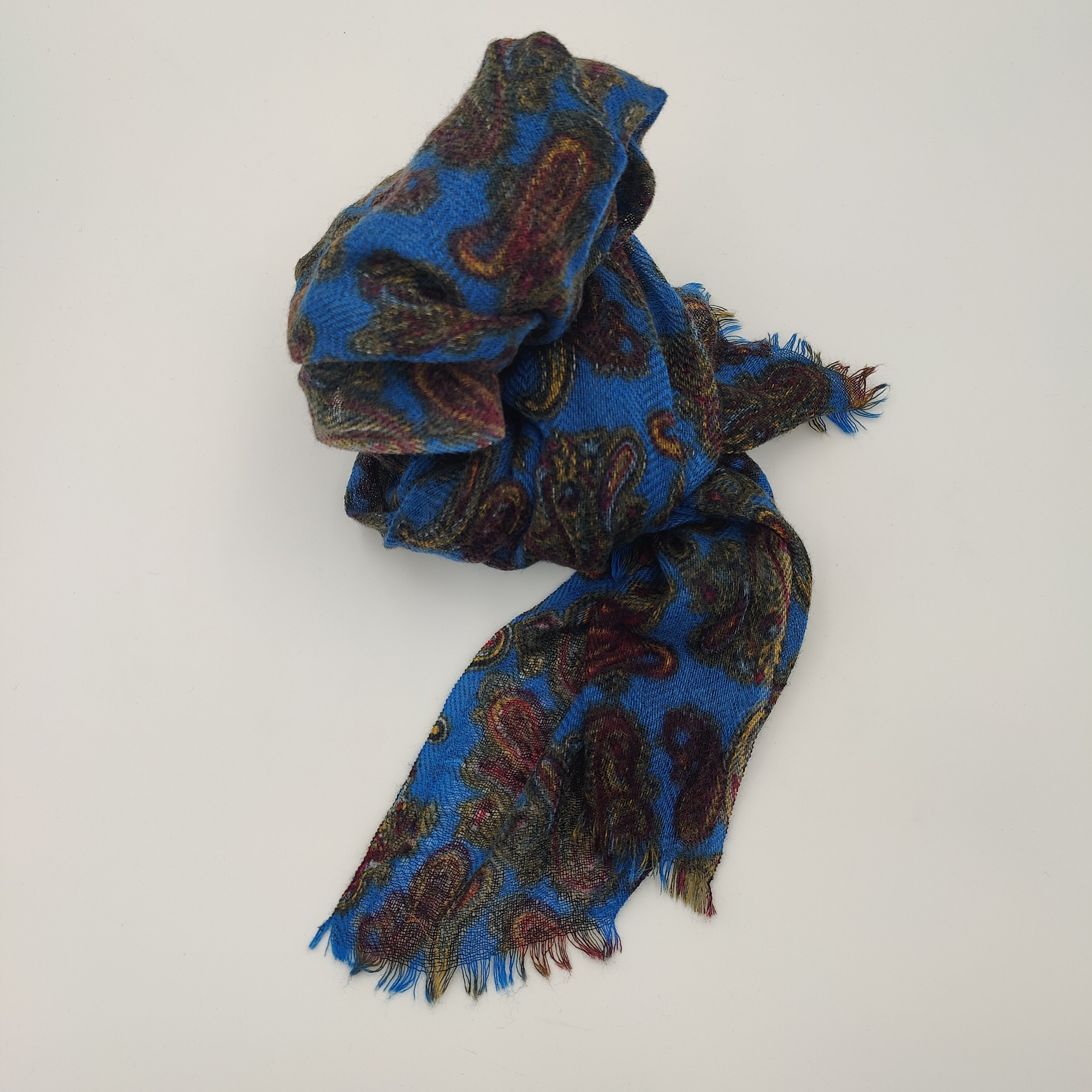 Scarf Wool/Cashmere Moritz Mid Blue