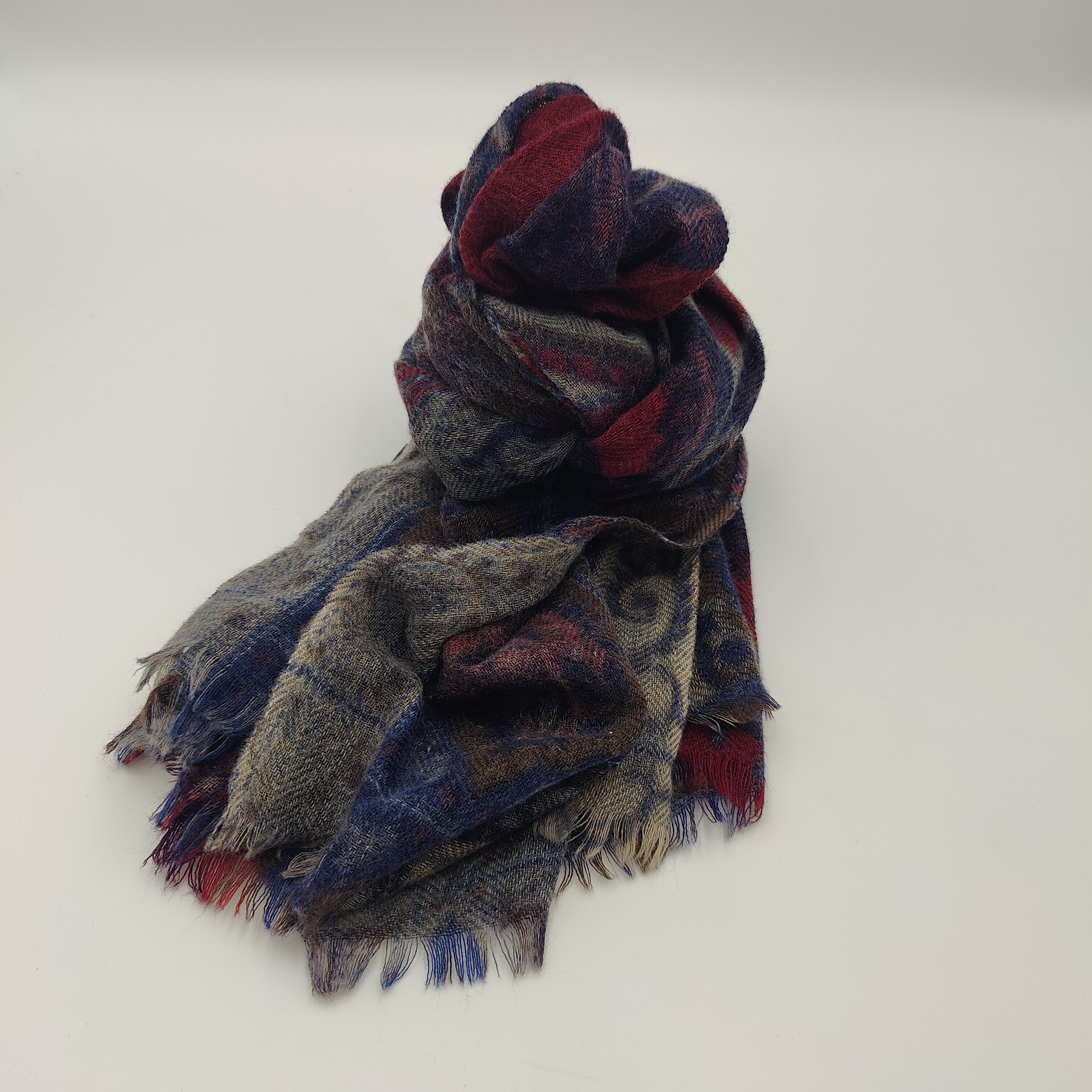 Scarf wool/cashmere Anton Red