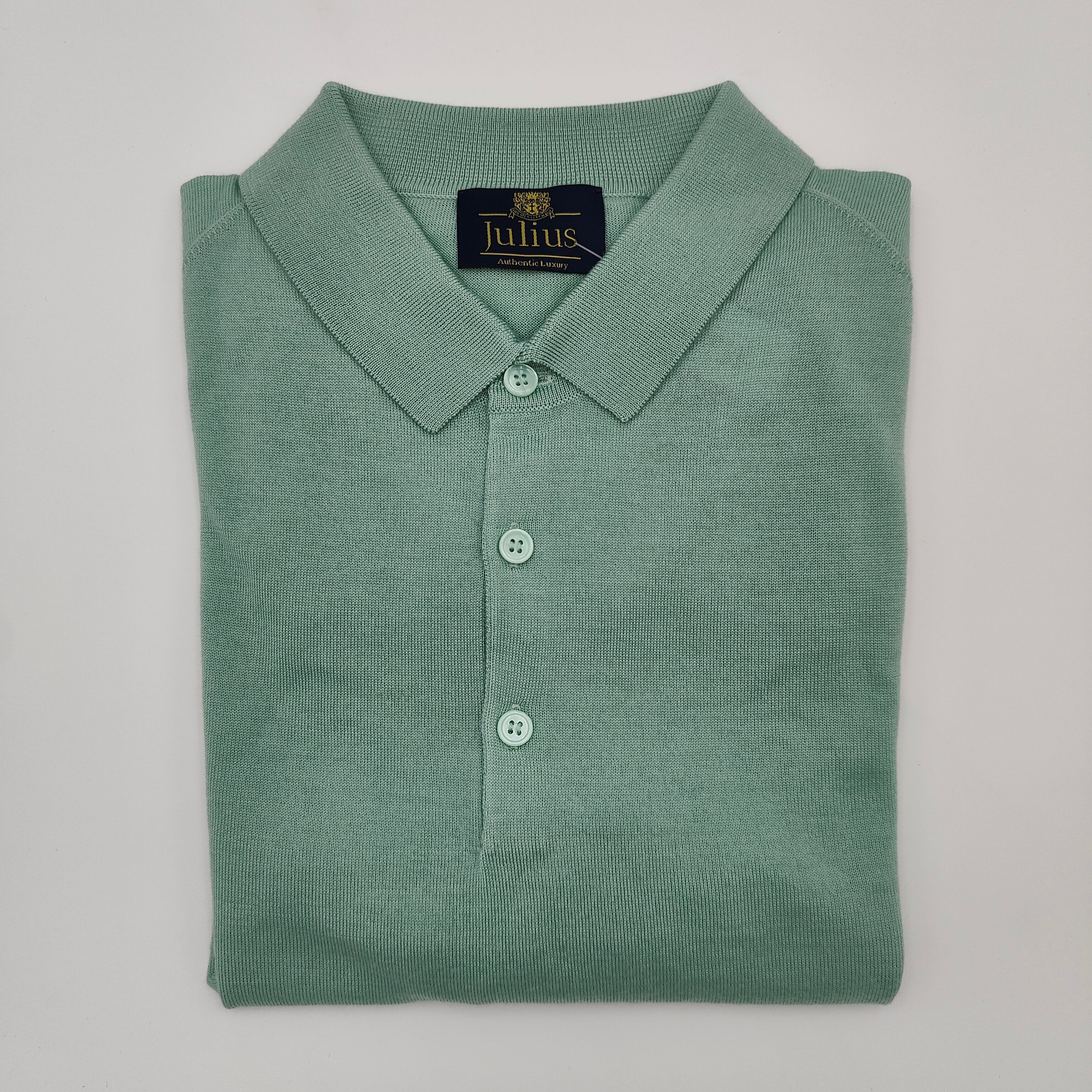 Shortsleeve Polo Merino/Cashm/Silk Mint