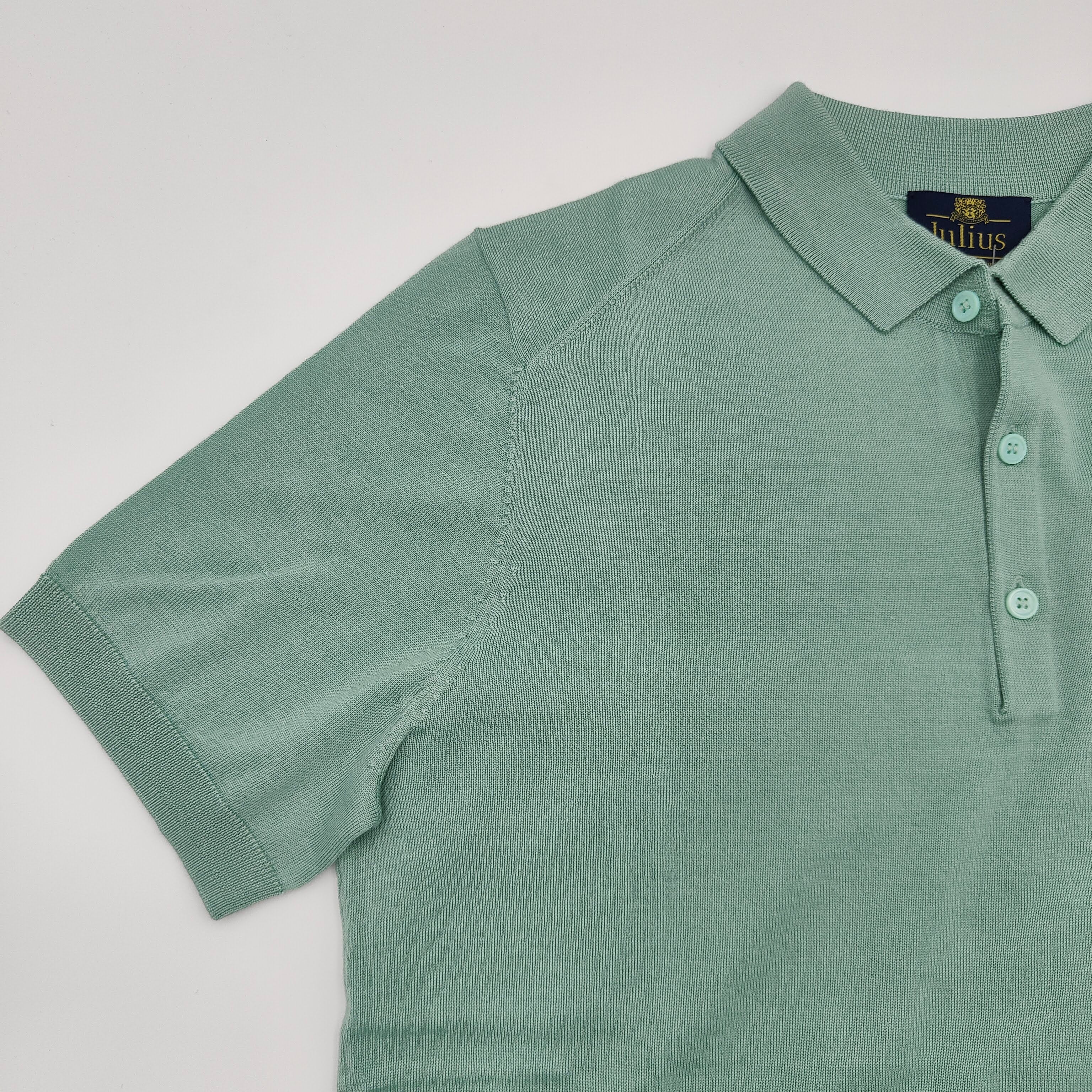 Shortsleeve Polo Merino/Cashm/Silk Mint