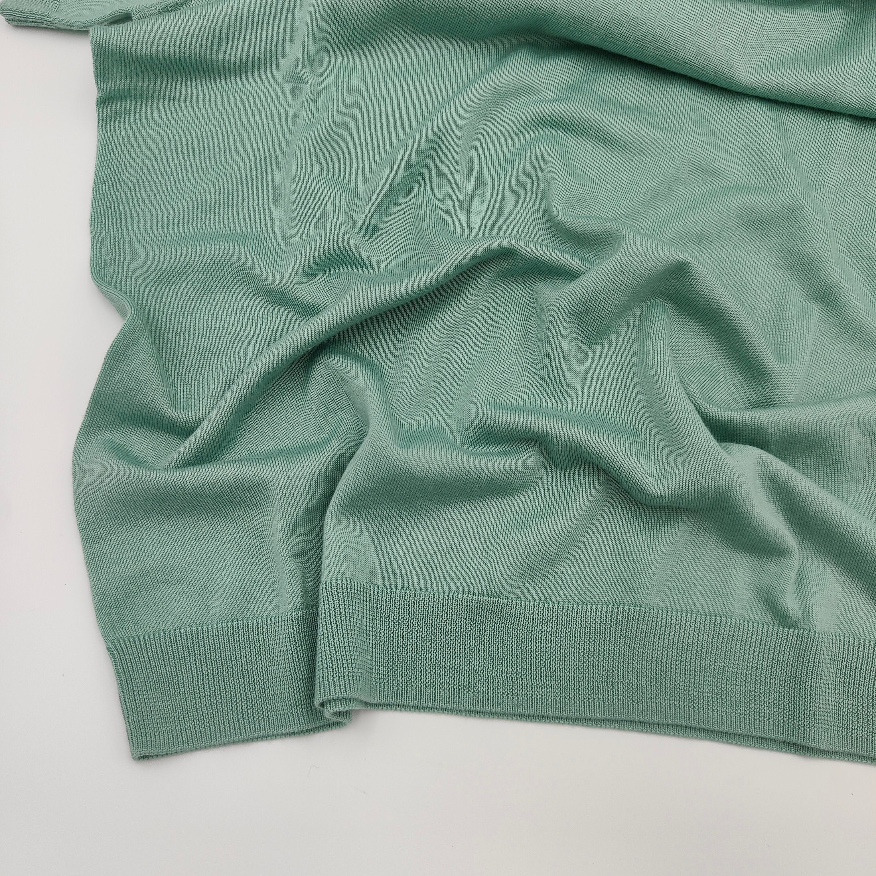 Shortsleeve Polo Merino/Cashm/Silk Mint