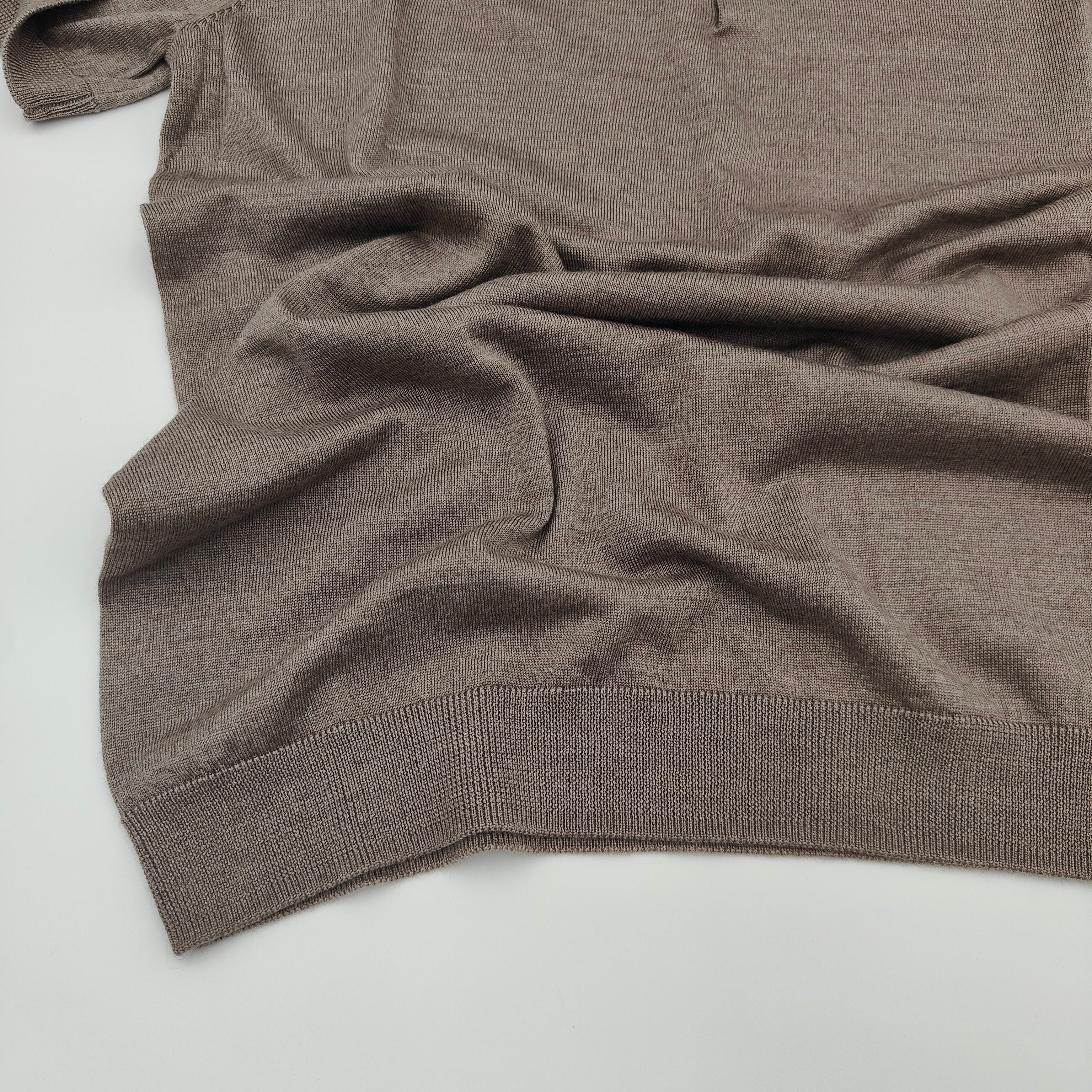 Shortsleeve Polo Merino/Cashm/Silk Clay