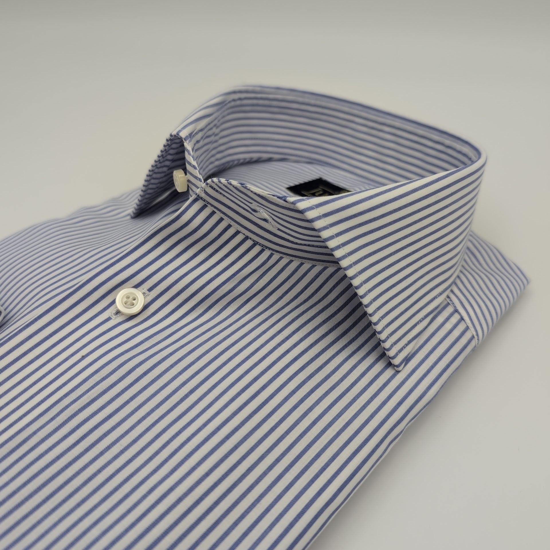 Cutaway Shirt Stripes Blue