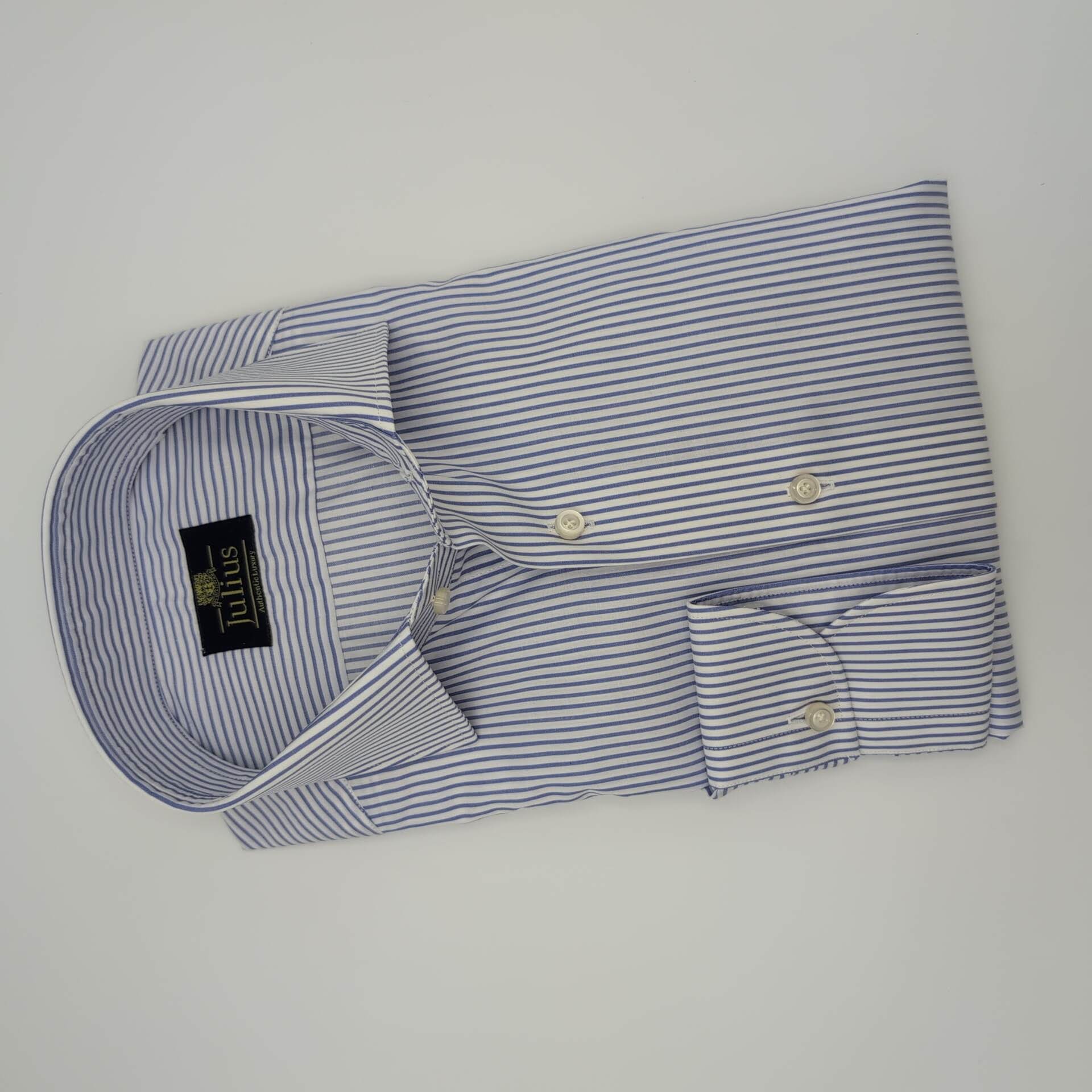 Cutaway Shirt Stripes Blue