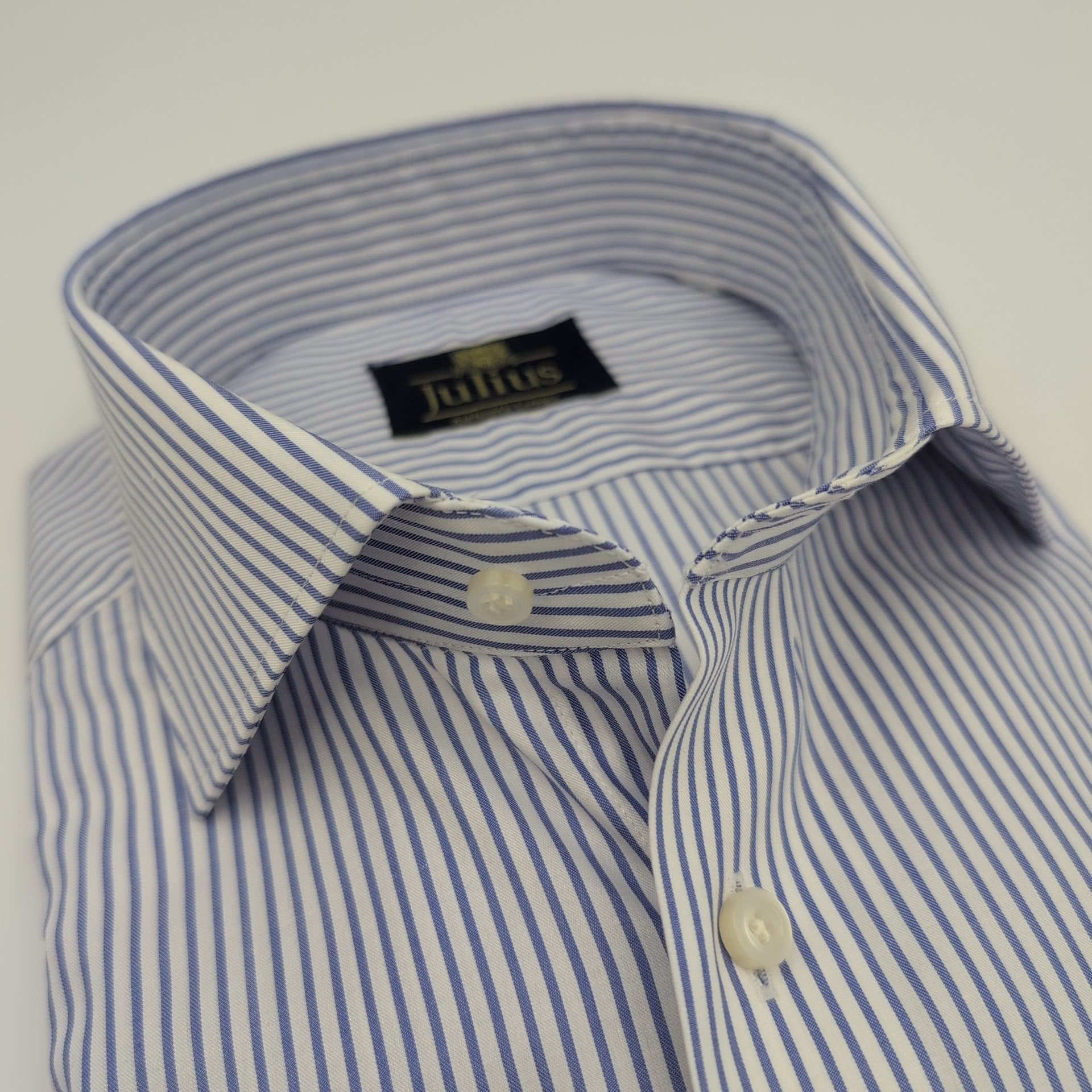 Cutaway Shirt Stripes Blue