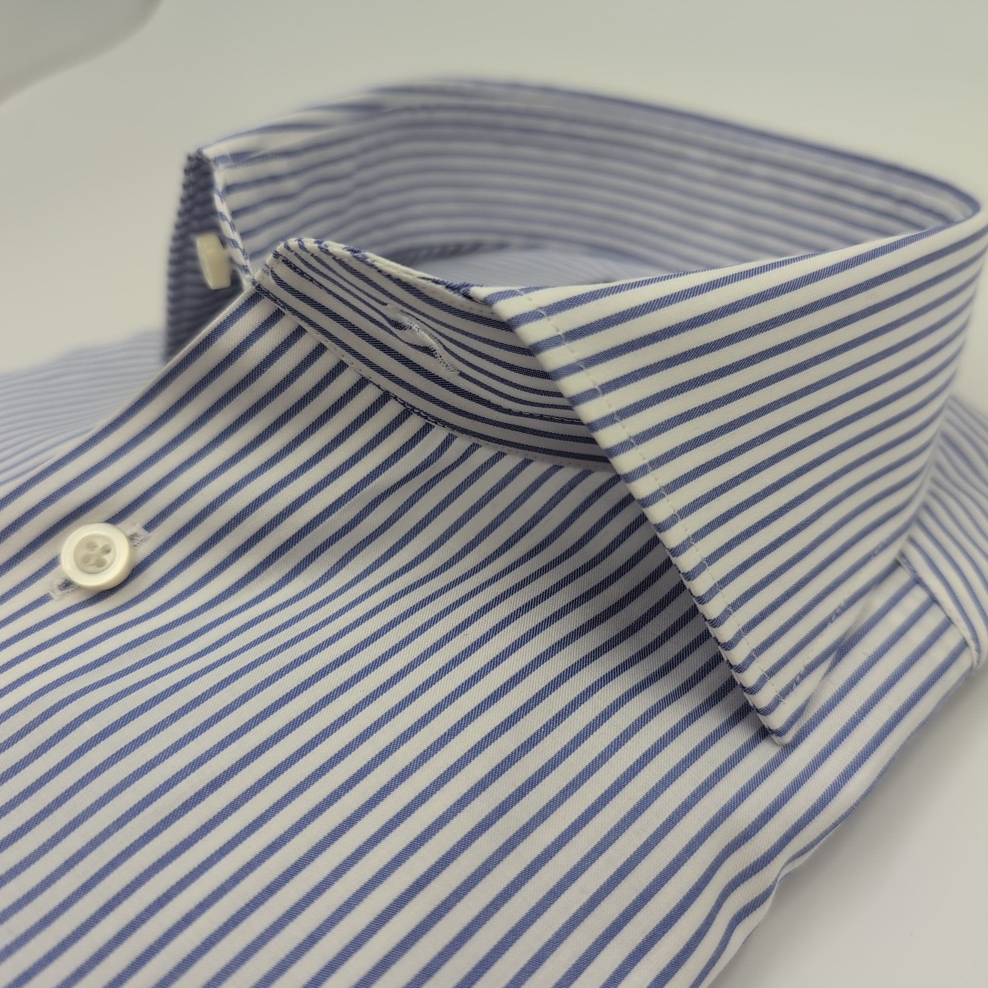 Cutaway Shirt Stripes Blue