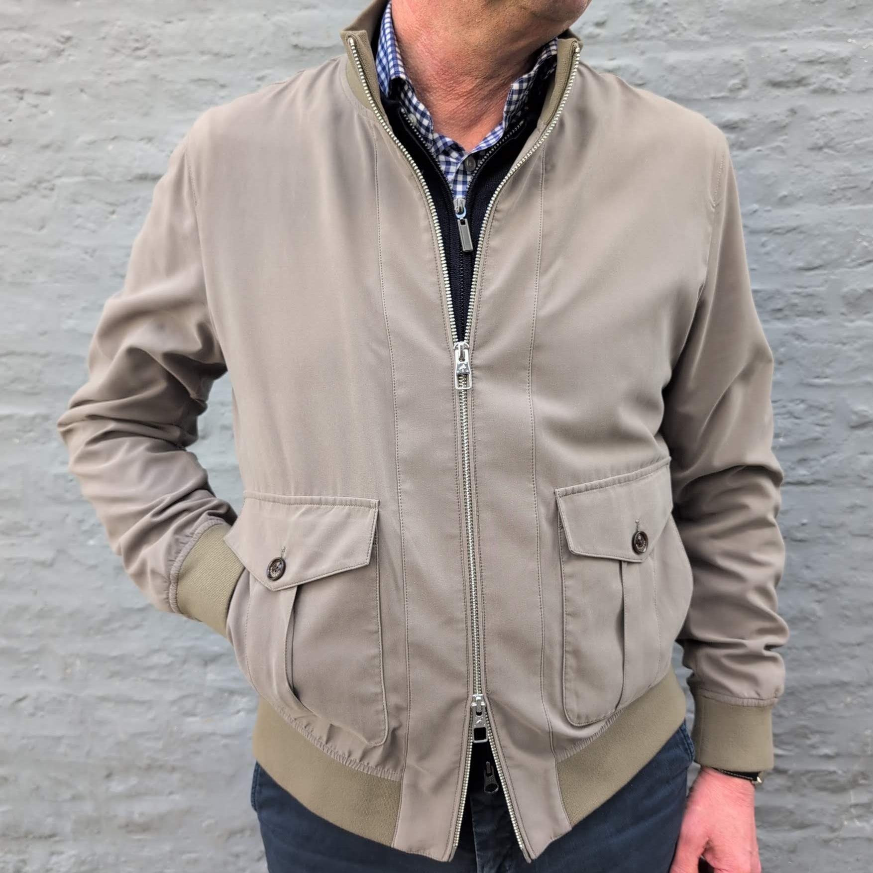 Casual Soft Bomber Jacket Green