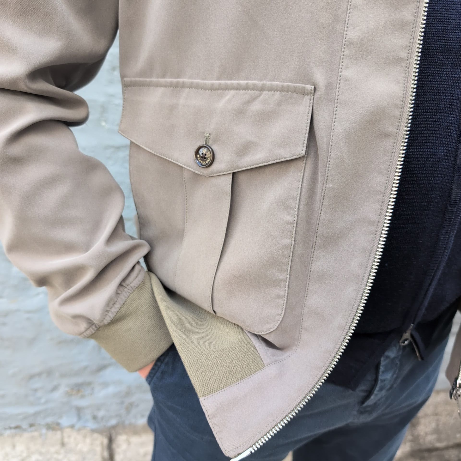 Casual Soft Bomber Jacket Green