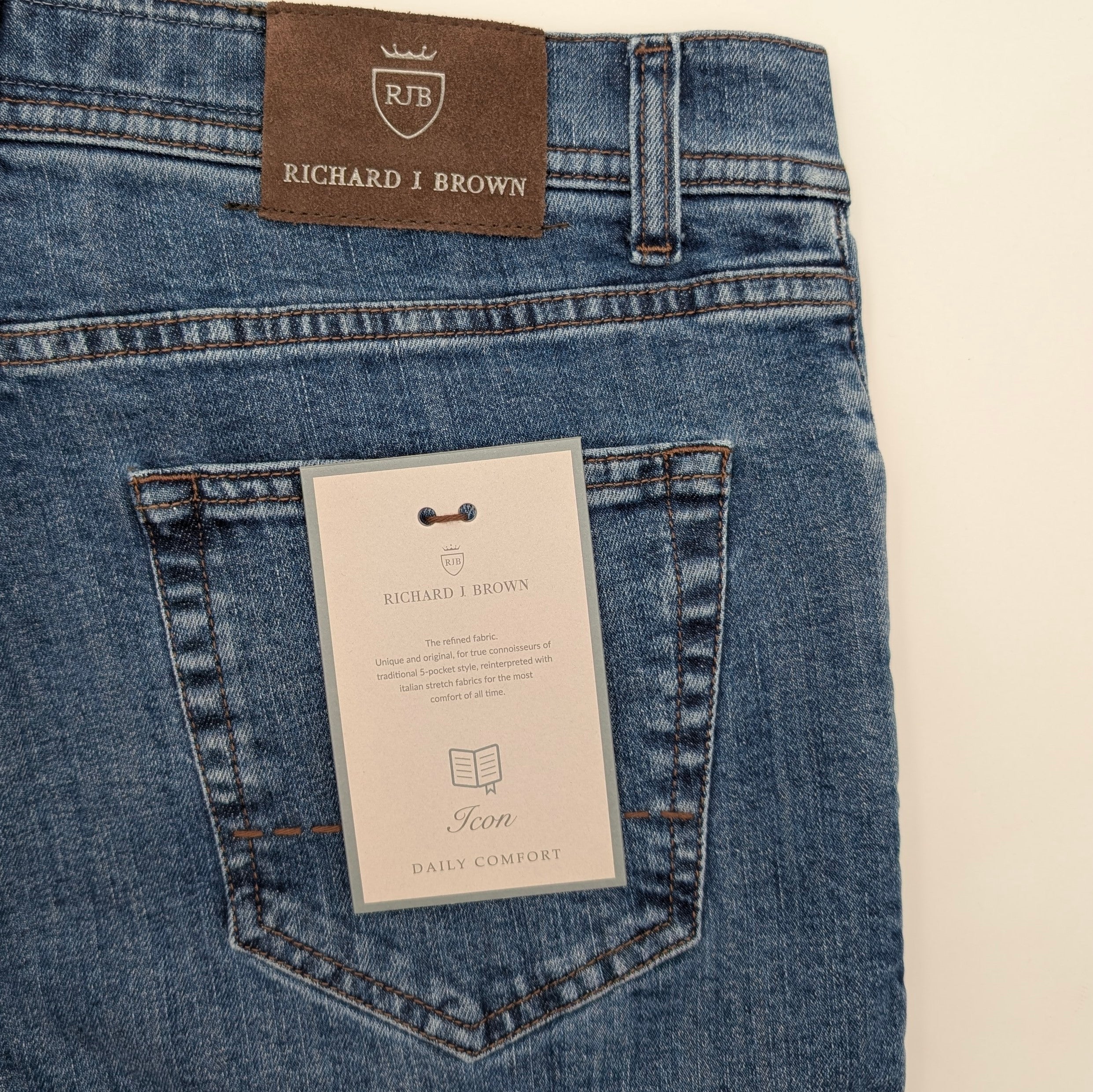 Denim Buttons Icon Blue