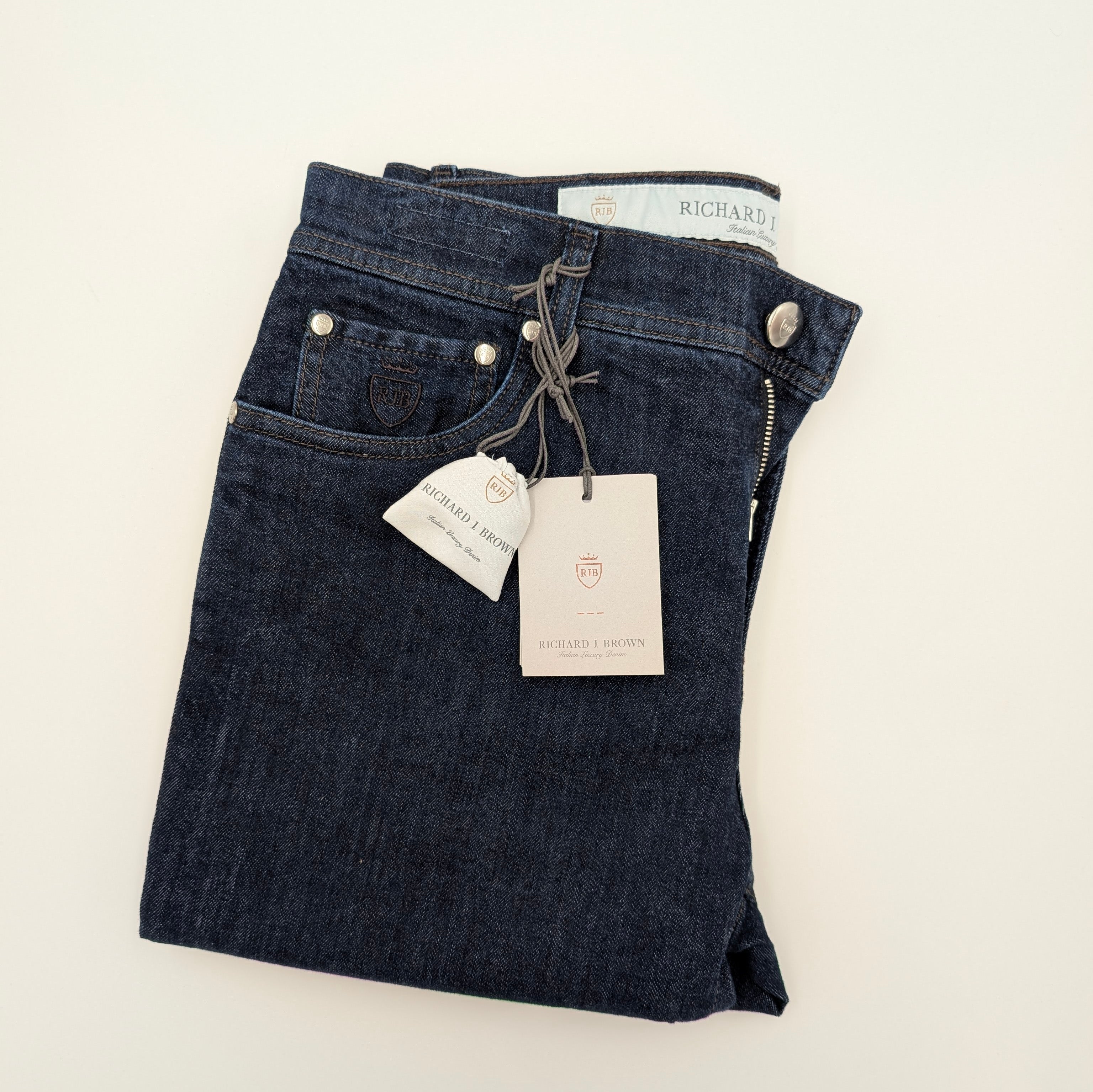 Denim Icon Zip Dark Blue