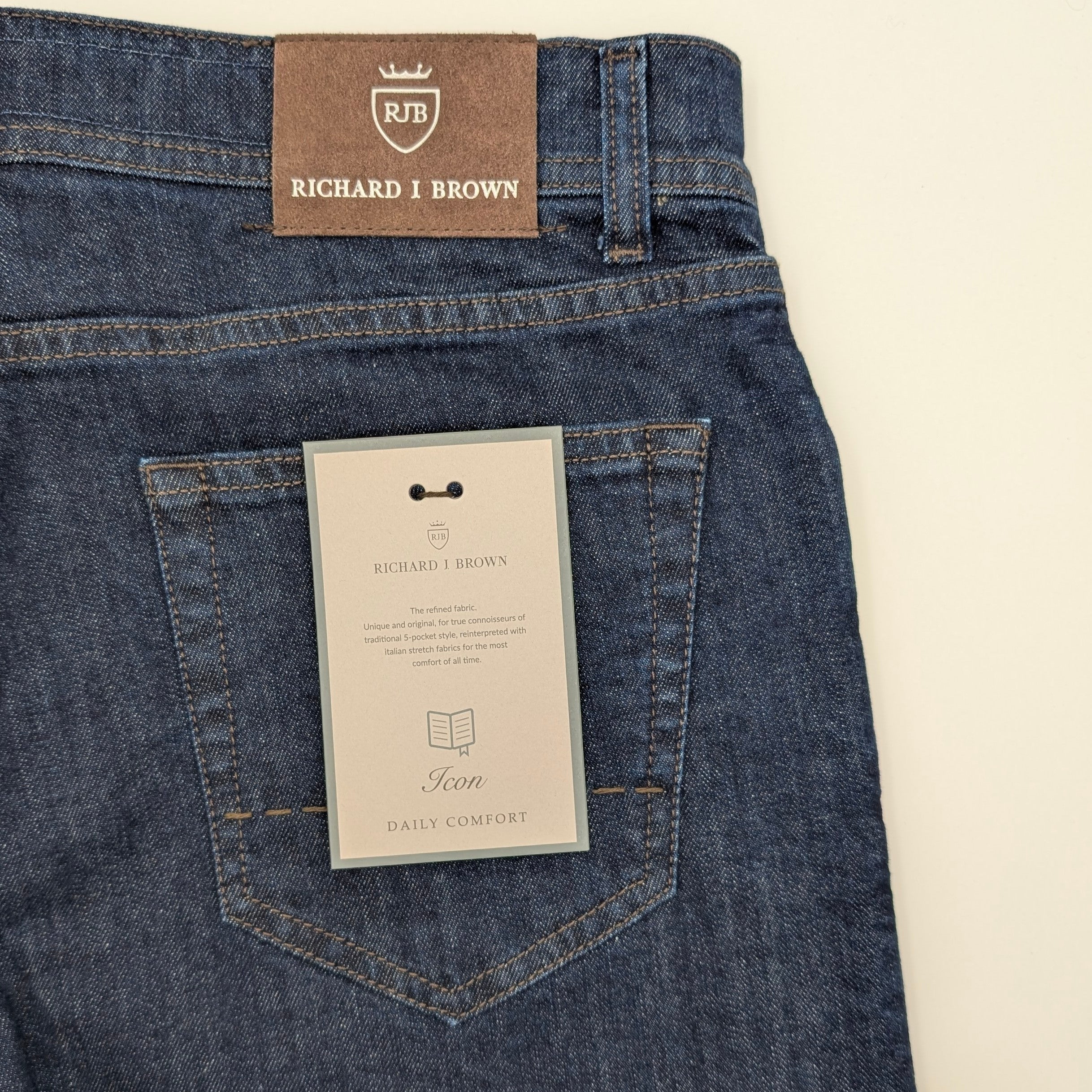 Denim Icon Zip Dark Blue