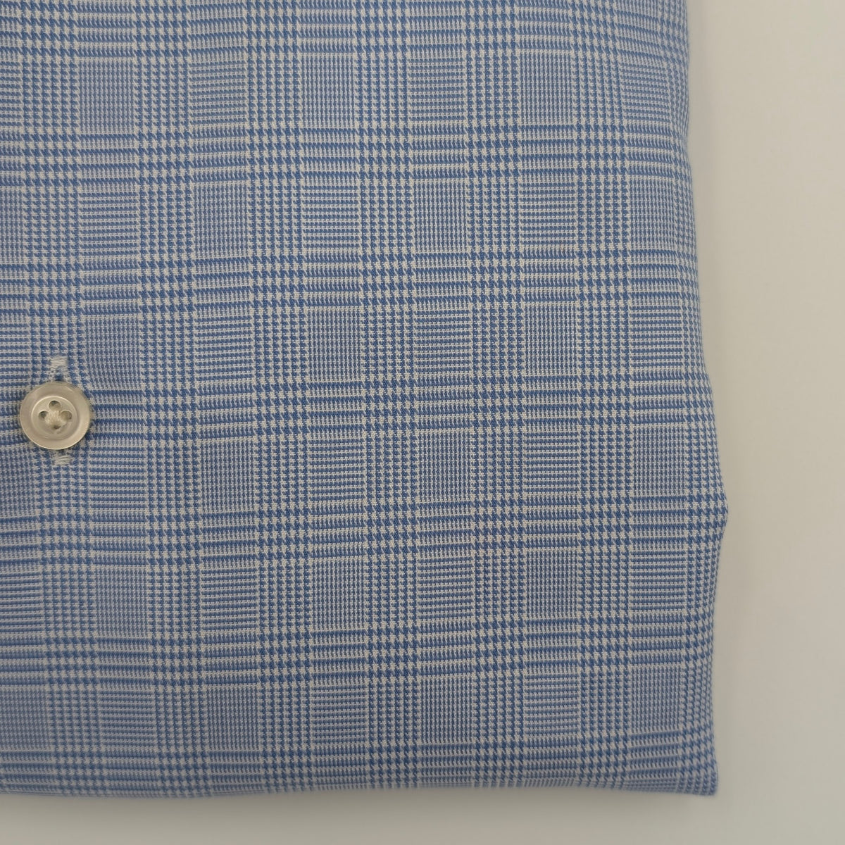 Cutaway Shirt Comfort Checked Blue