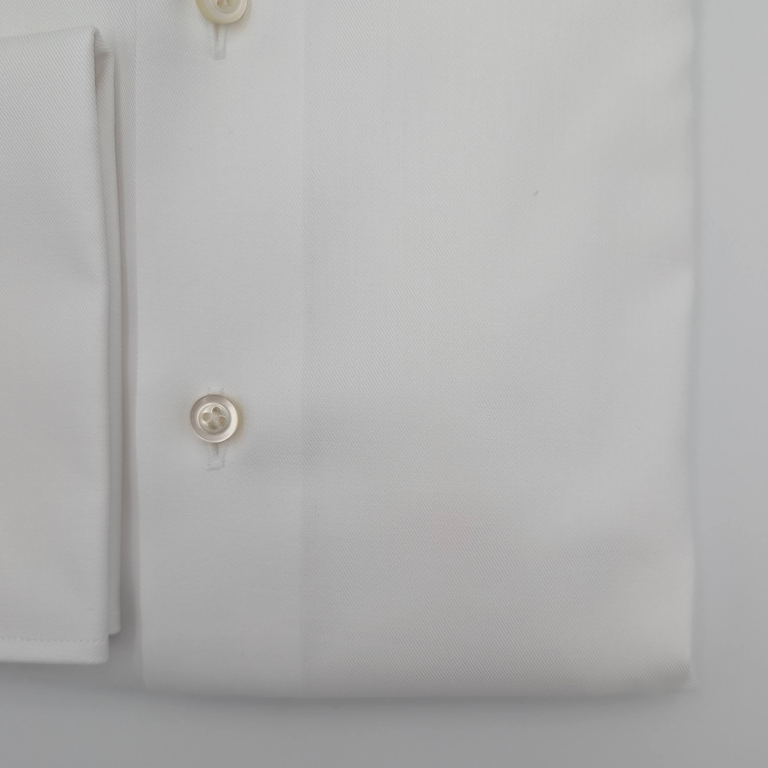 Cutaway Shirt Comfort Double Cuff White