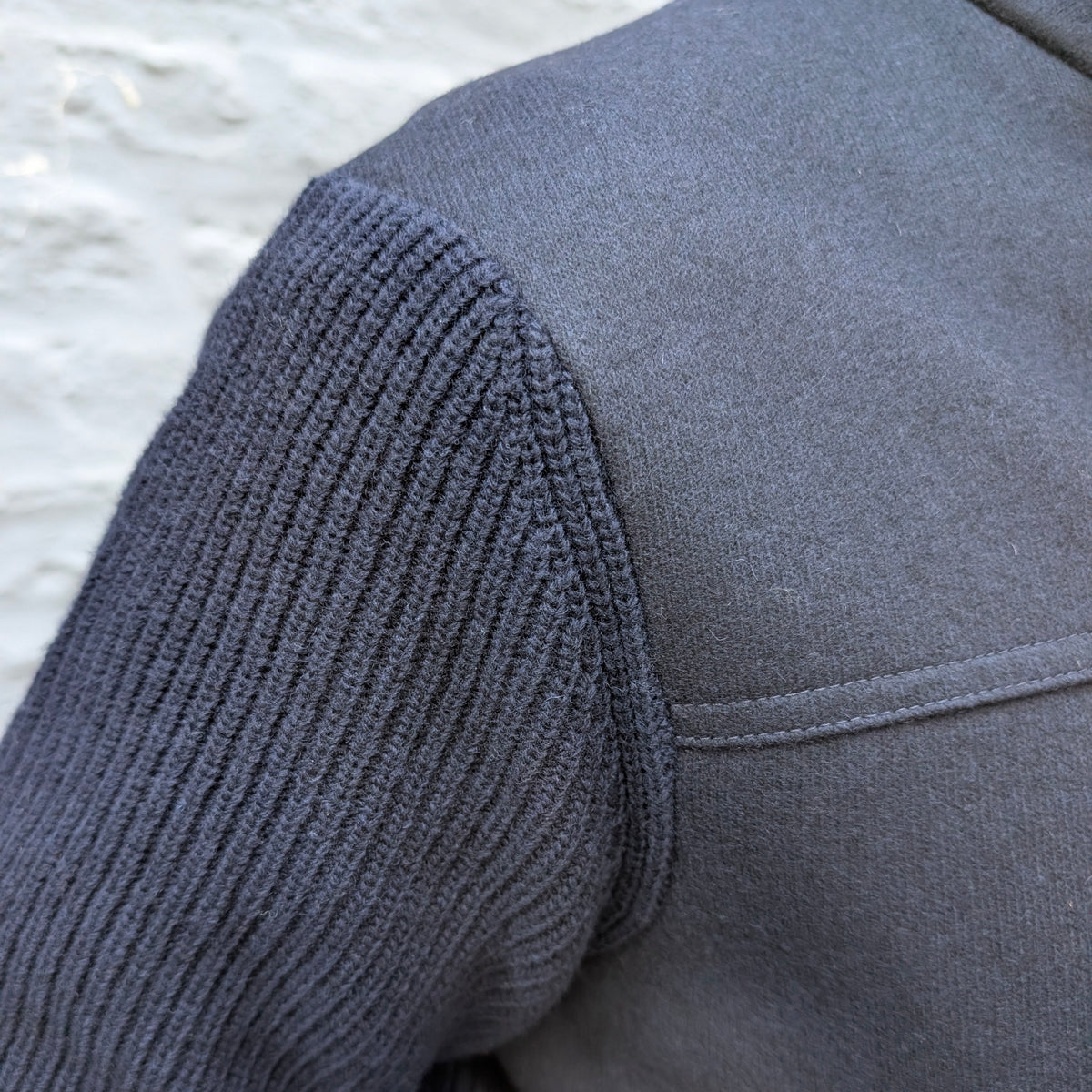 Baseball Jacket Wool/Knit Navy