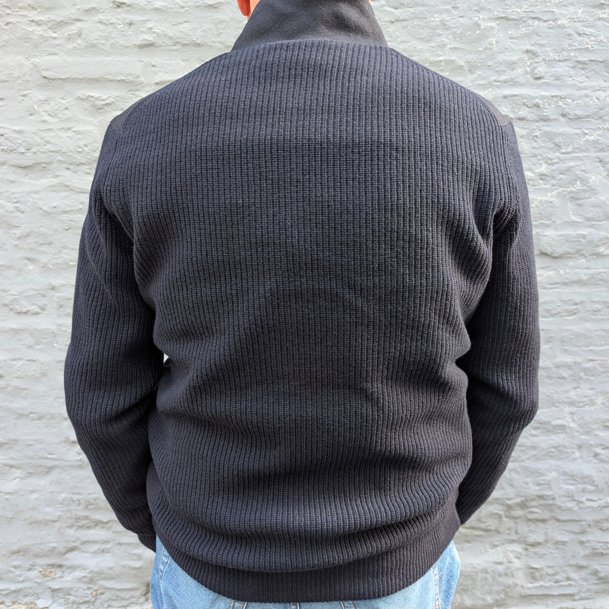 Baseball Jacket Wool/Knit Navy