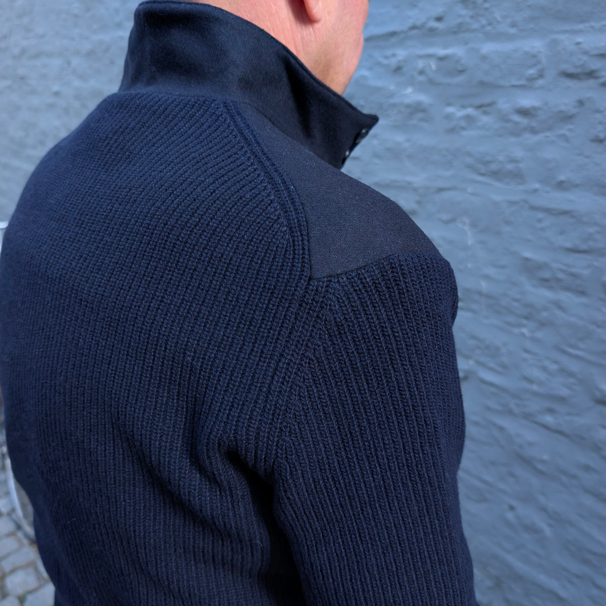 Baseball Jacket Wool/Knit Navy