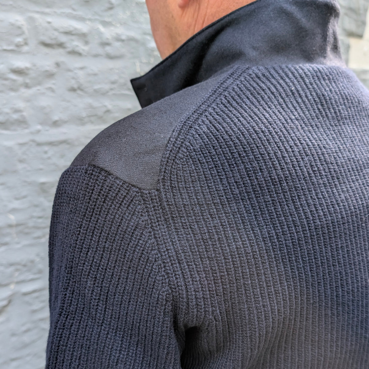 Baseball Jacket Wool/Knit Navy