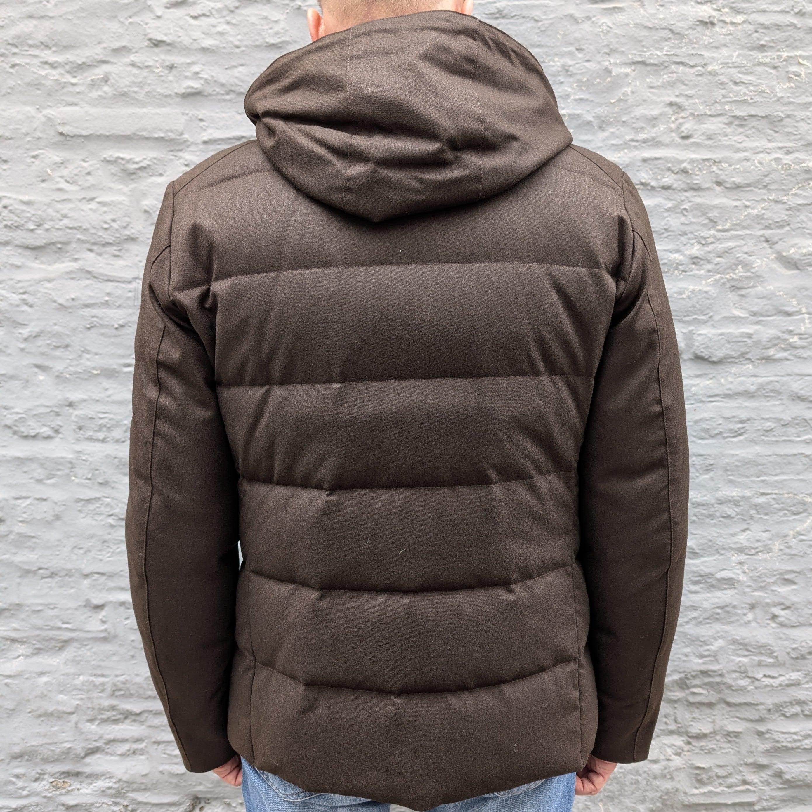 Vitale Barberis Canonico Wool/Down Jacket Brown