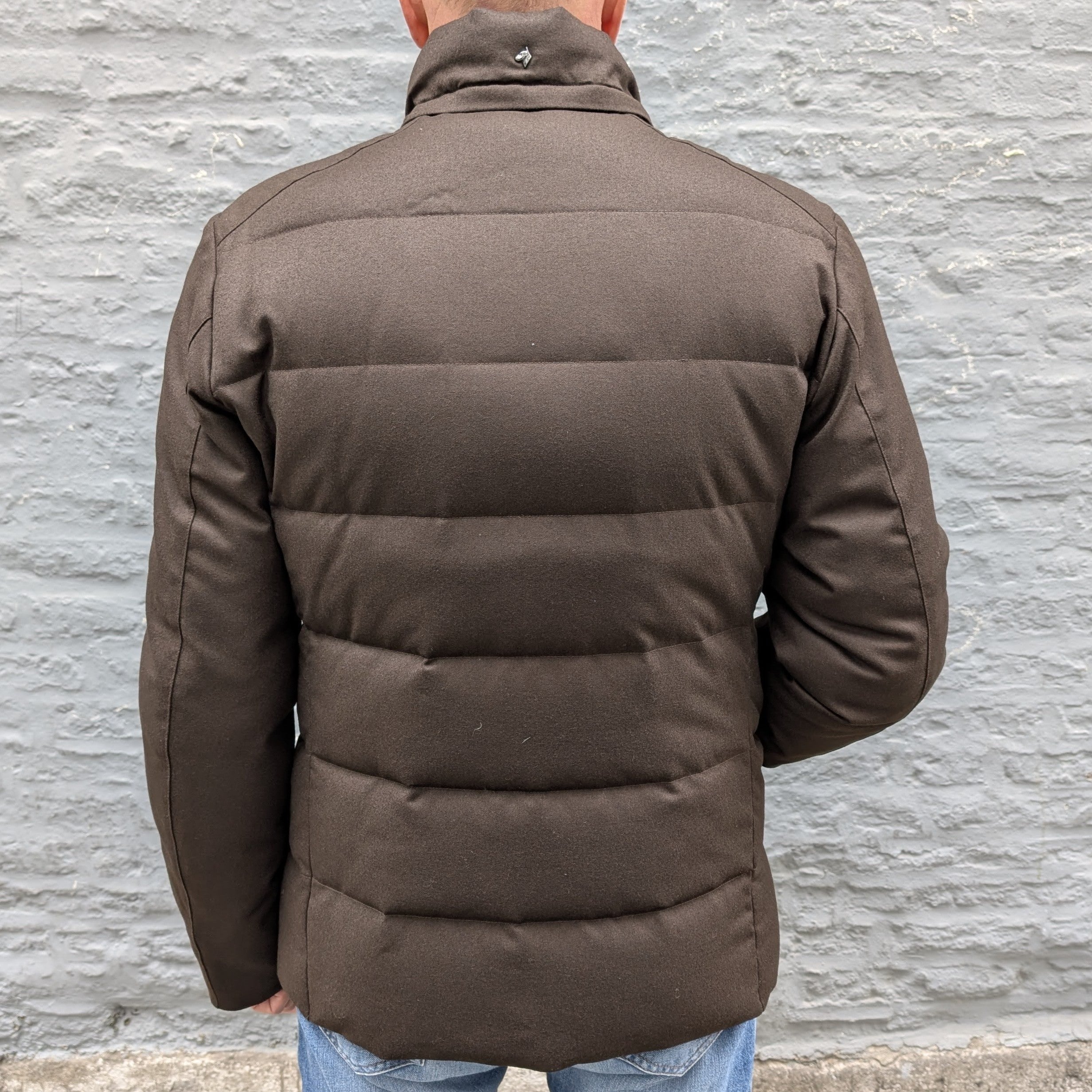 Vitale Barberis Canonico Wool/Down Jacket Brown