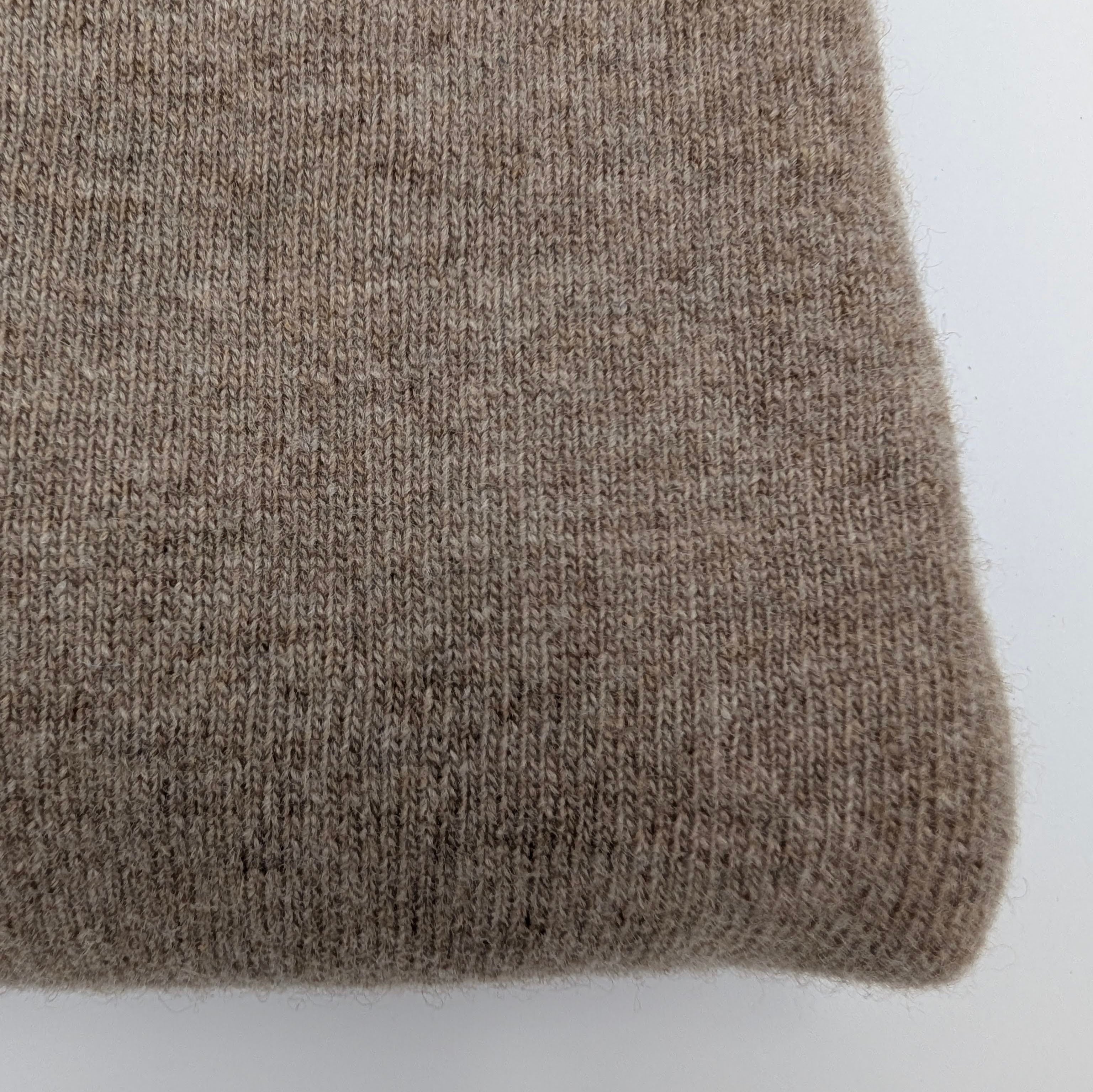 V-neck Super Geelong Sweater Dark Natural