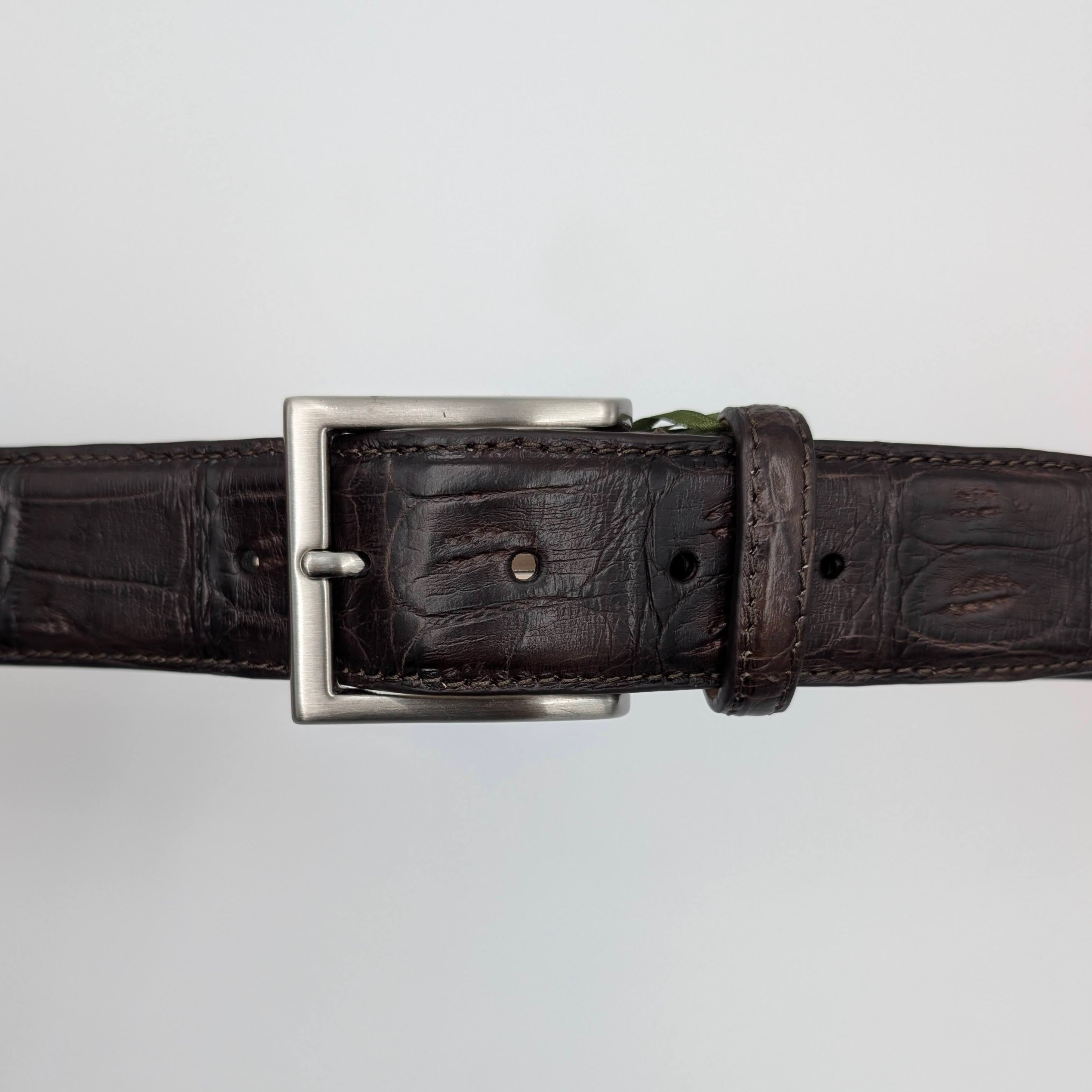 Belt Real Caiman Dark Brown