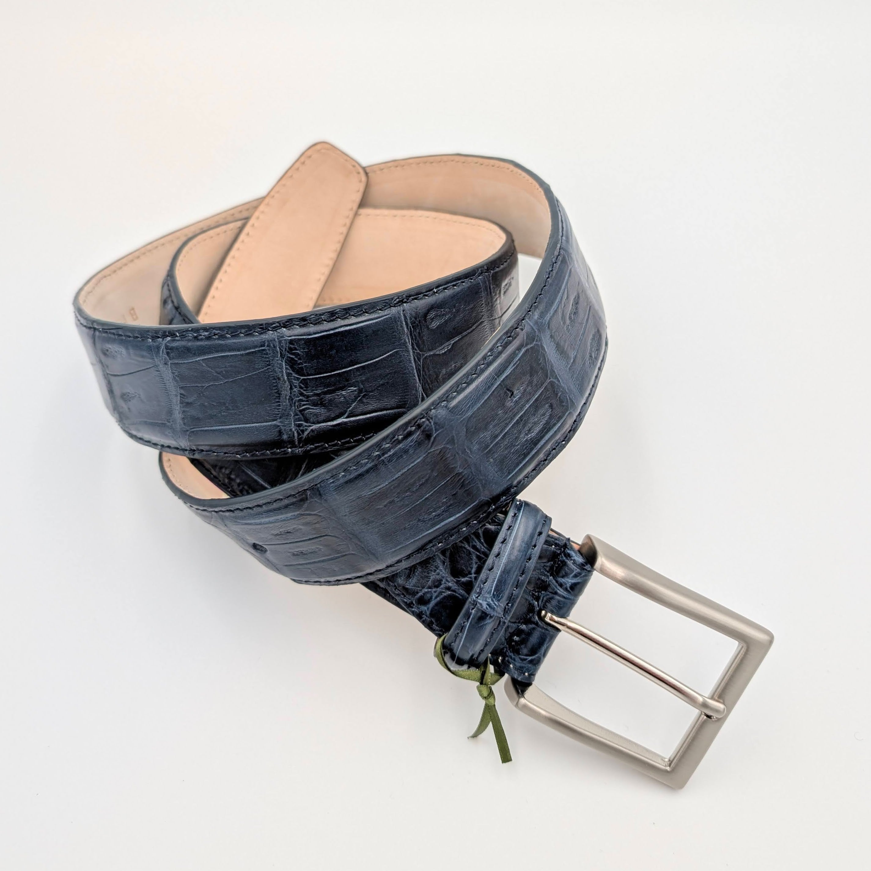 Belt Real Caiman Blue