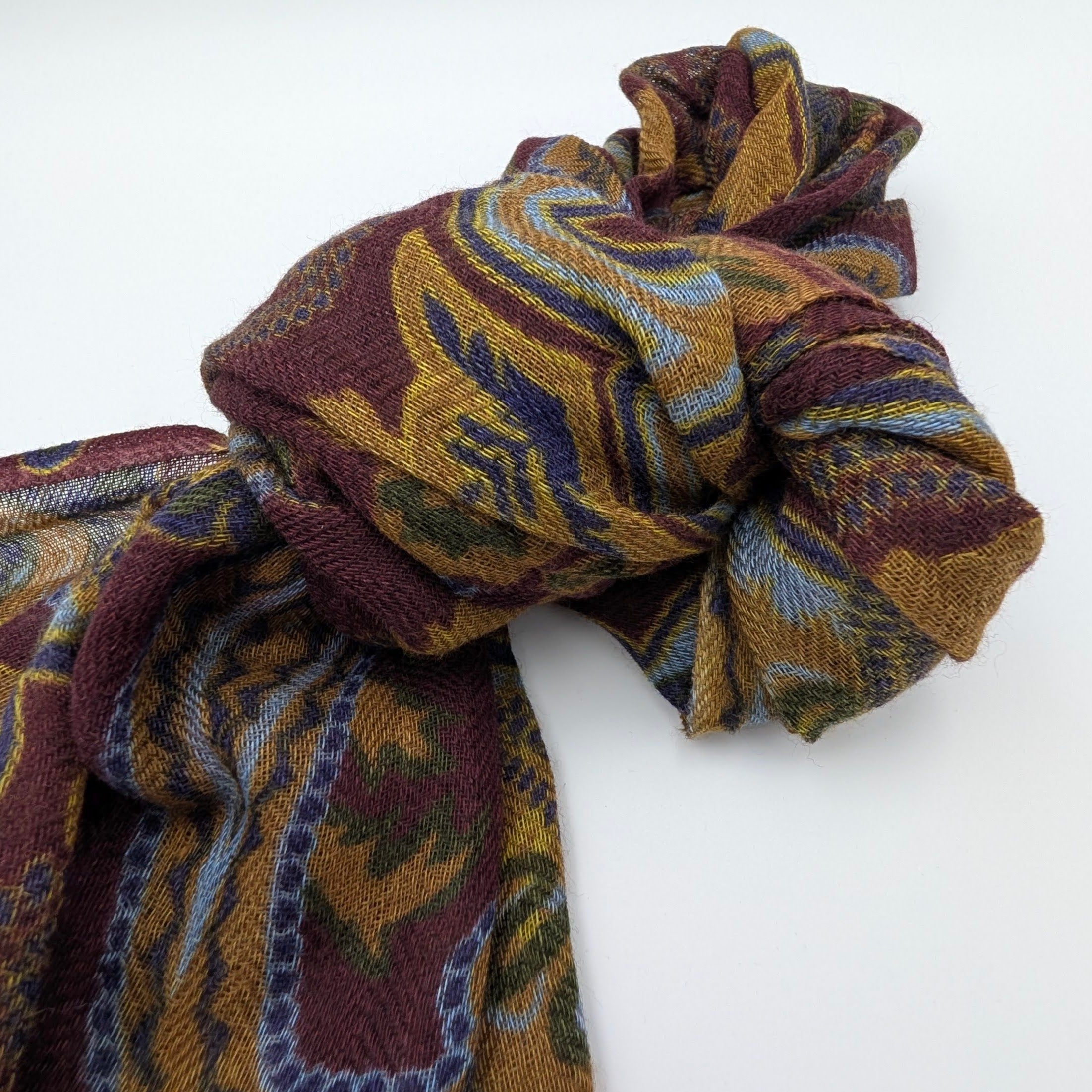 Scarf Wool Roma Burgundy