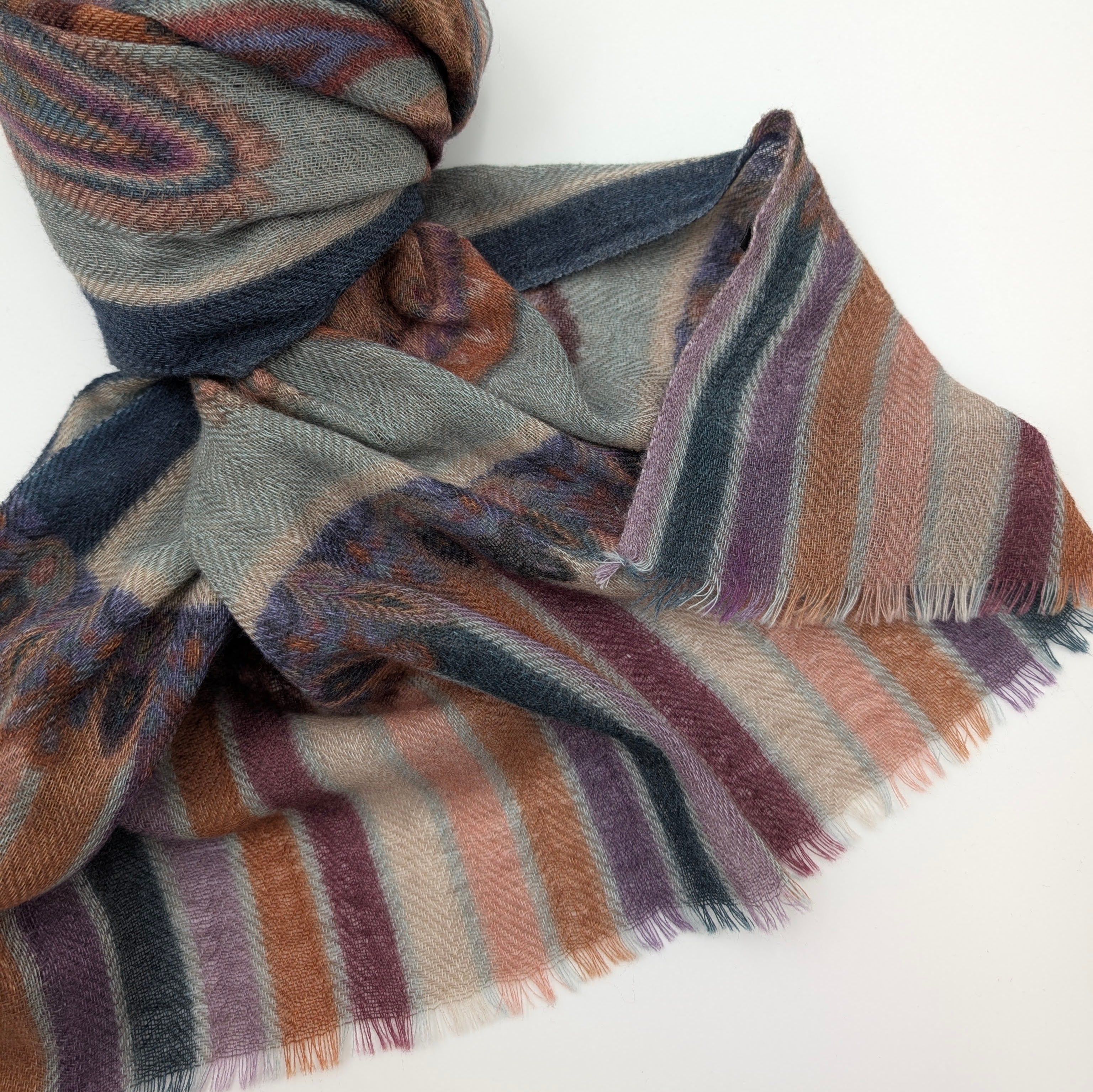 Scarf Wool Autumn Vibes Denim