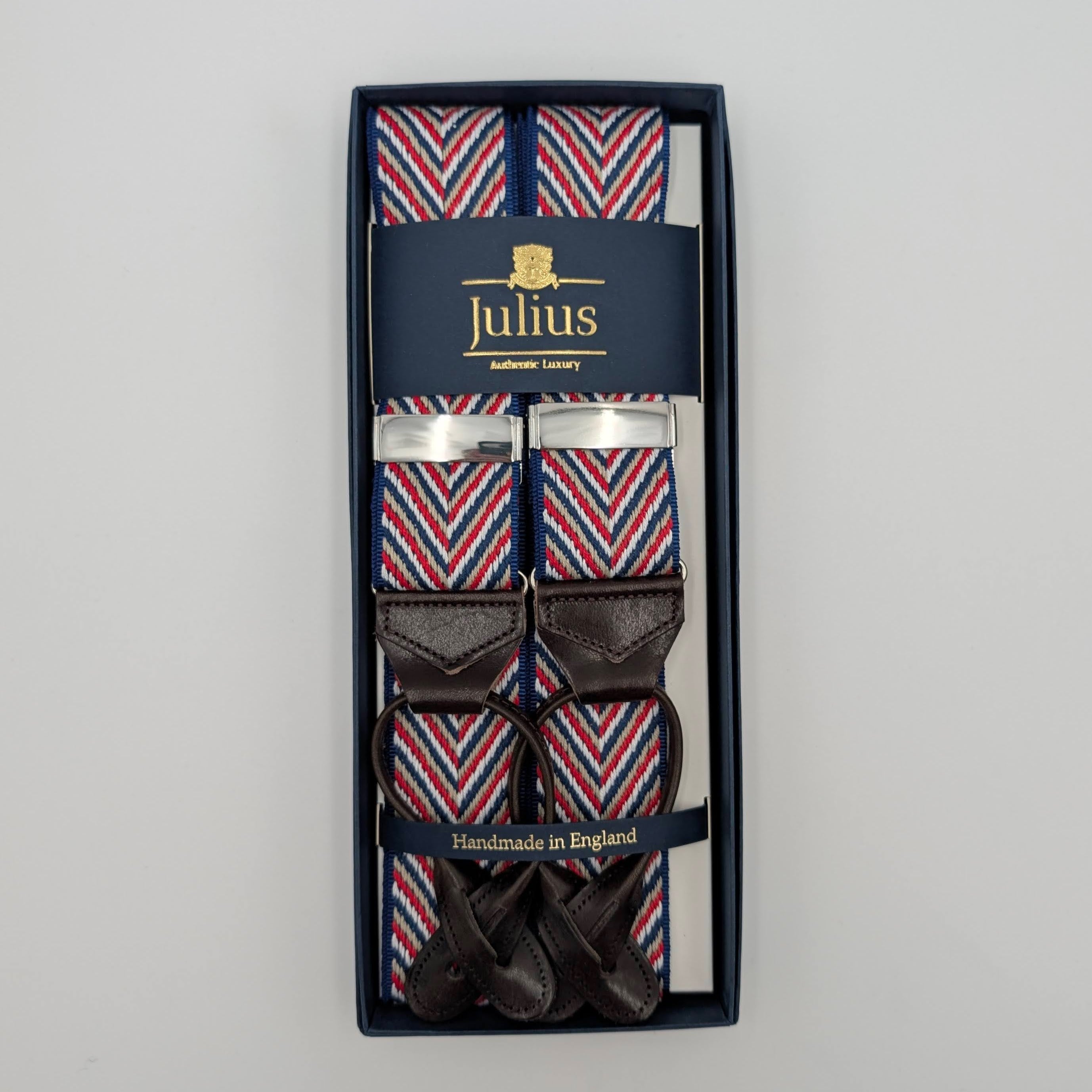 Braces Woven Aztek Fishbone Blue