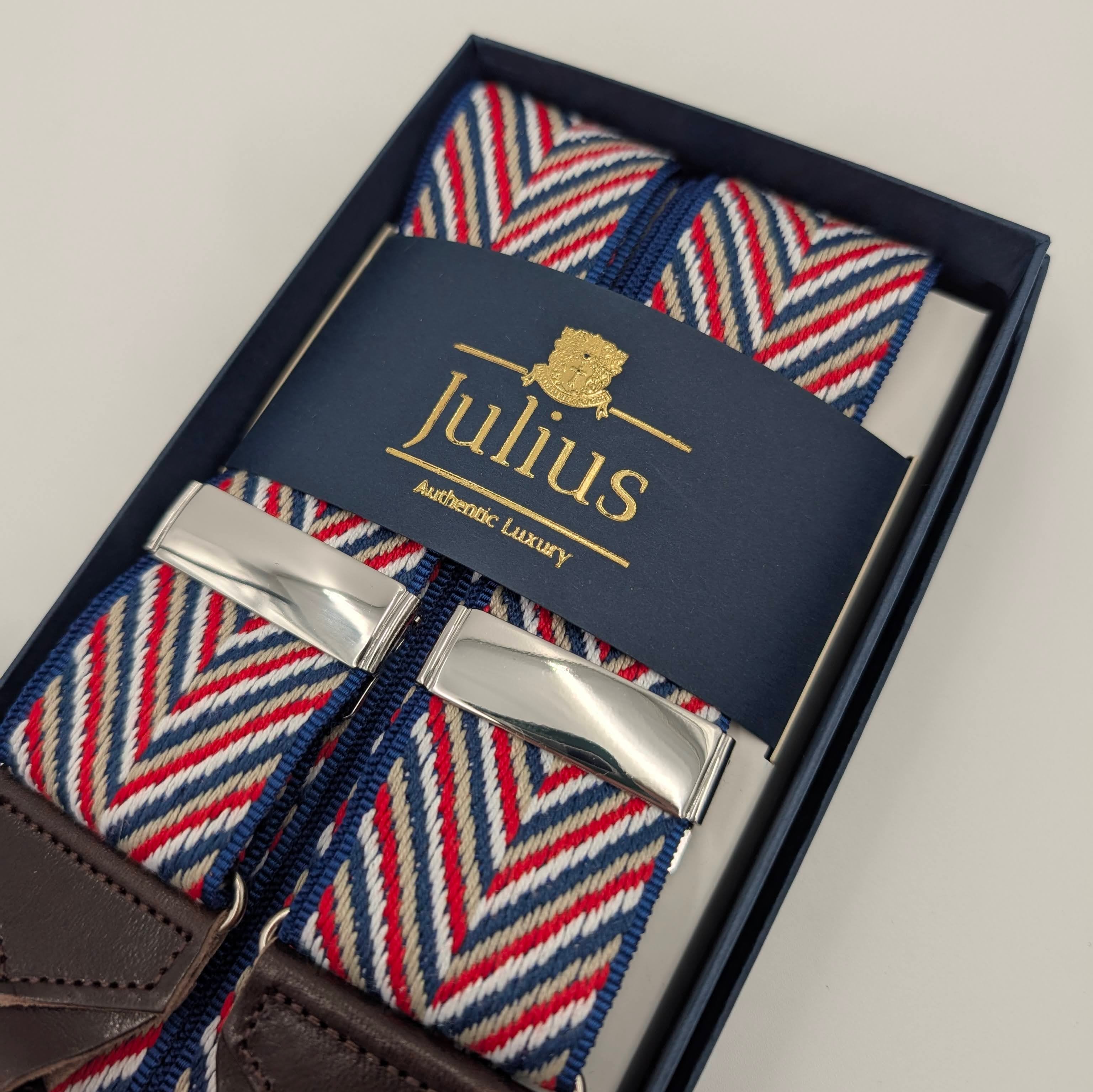 Braces Woven Aztek Fishbone Blue