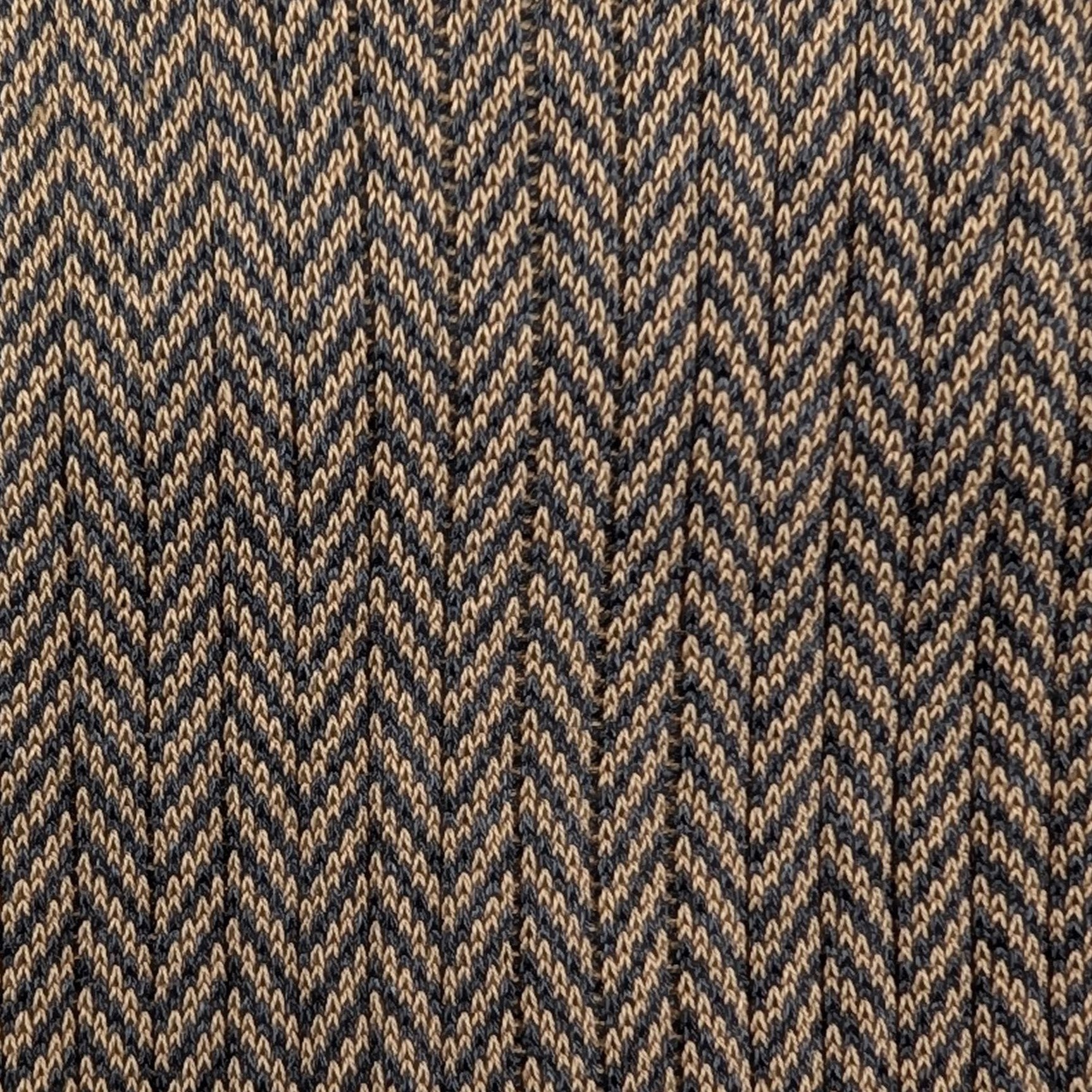 Sock Fishbone Fil D'Ecosse Grey/Brown