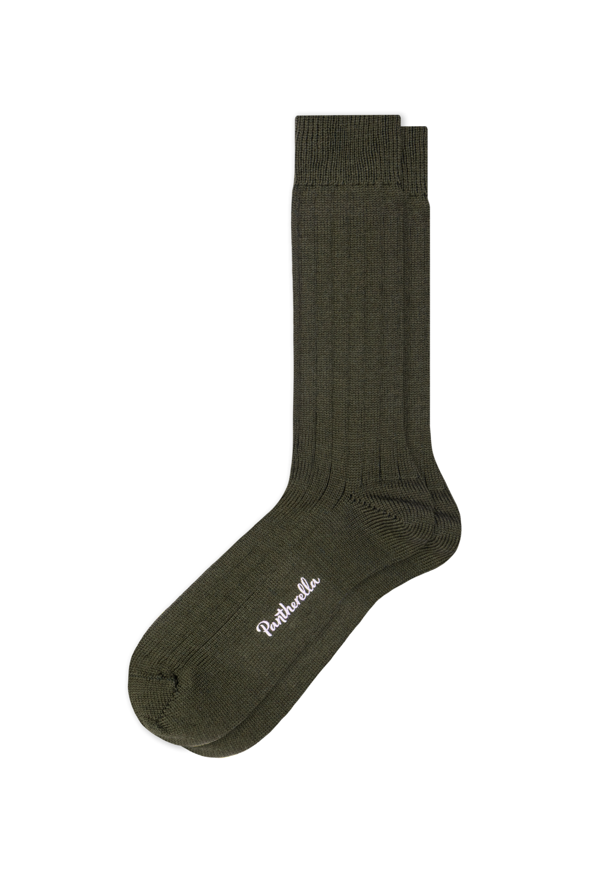 Sock Merino Rib Packington Olive