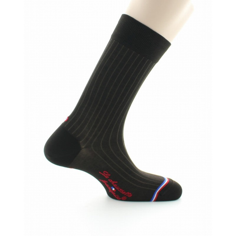 Shadow Sock Fil d'Ecosse Superieur Dark Brown