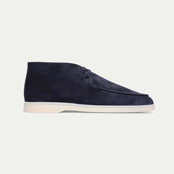 Navy desert boot