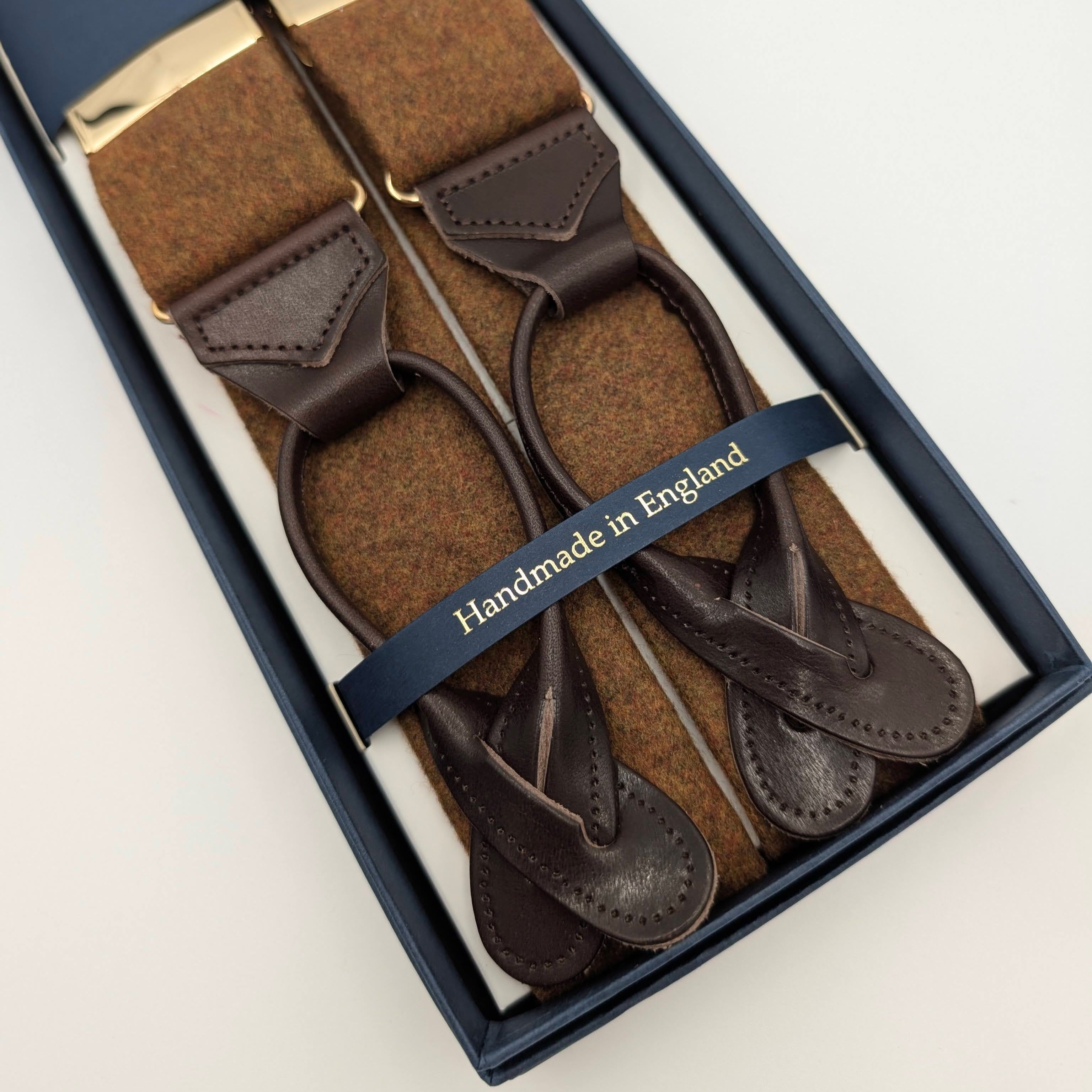 Braces Wool Mid Brown