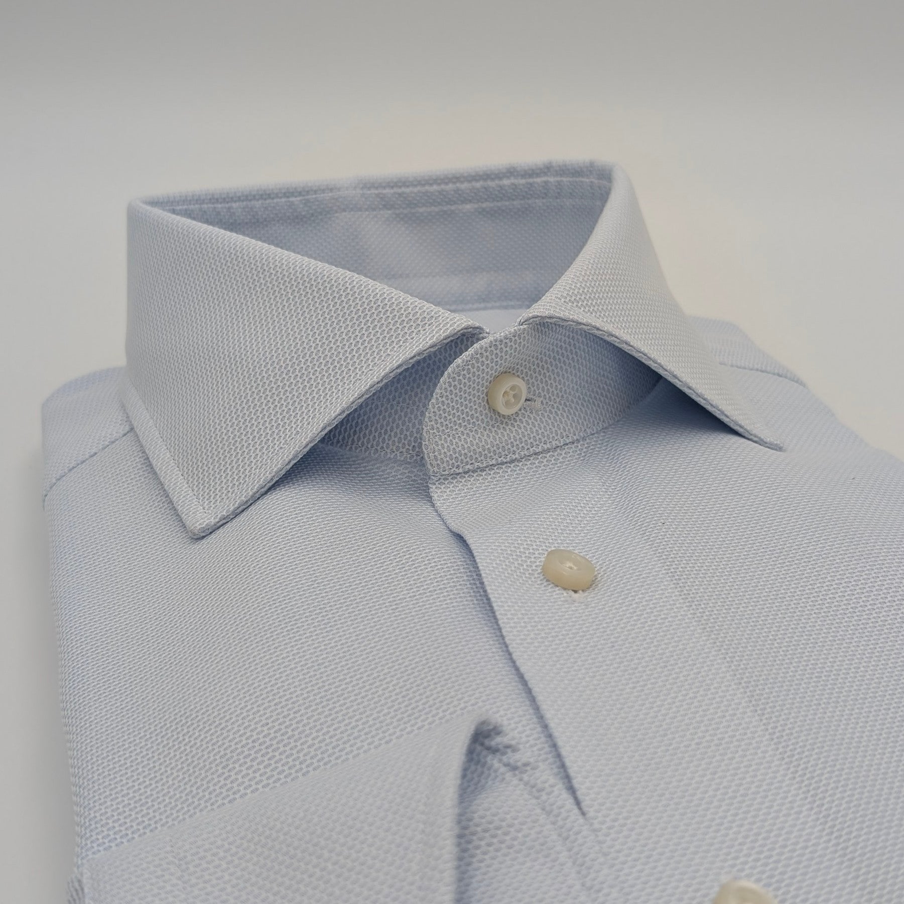 Cutaway Shirt Comfort Flex Honey Weave Light Blue