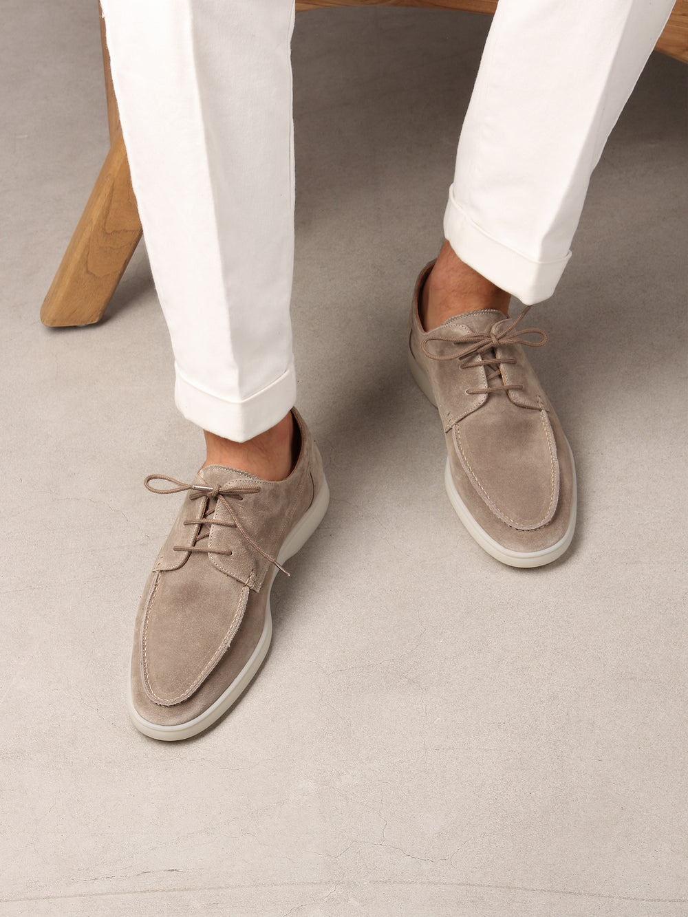 Boat Loafer Light Grey