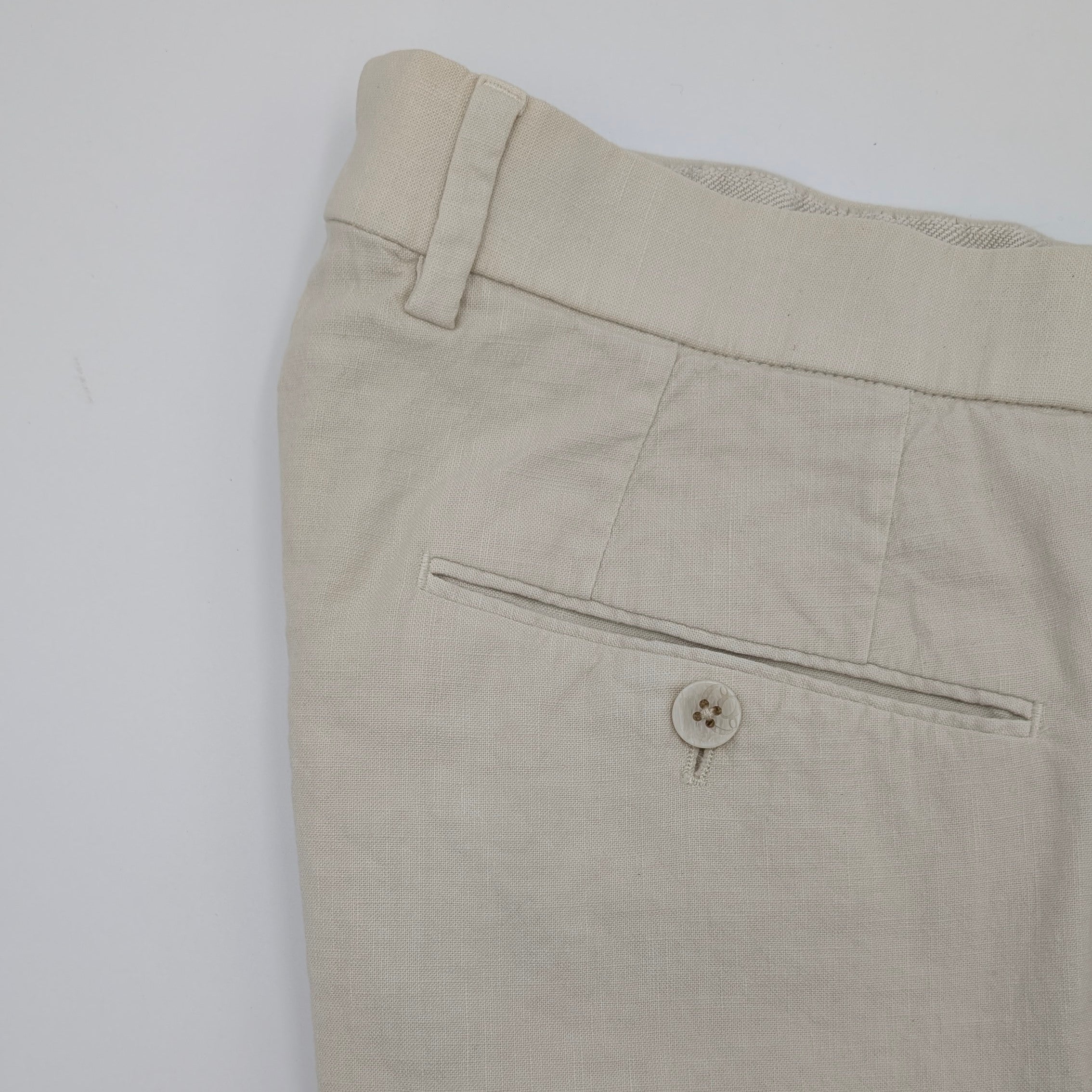 Chino Linen/Cotton Napoli Cream