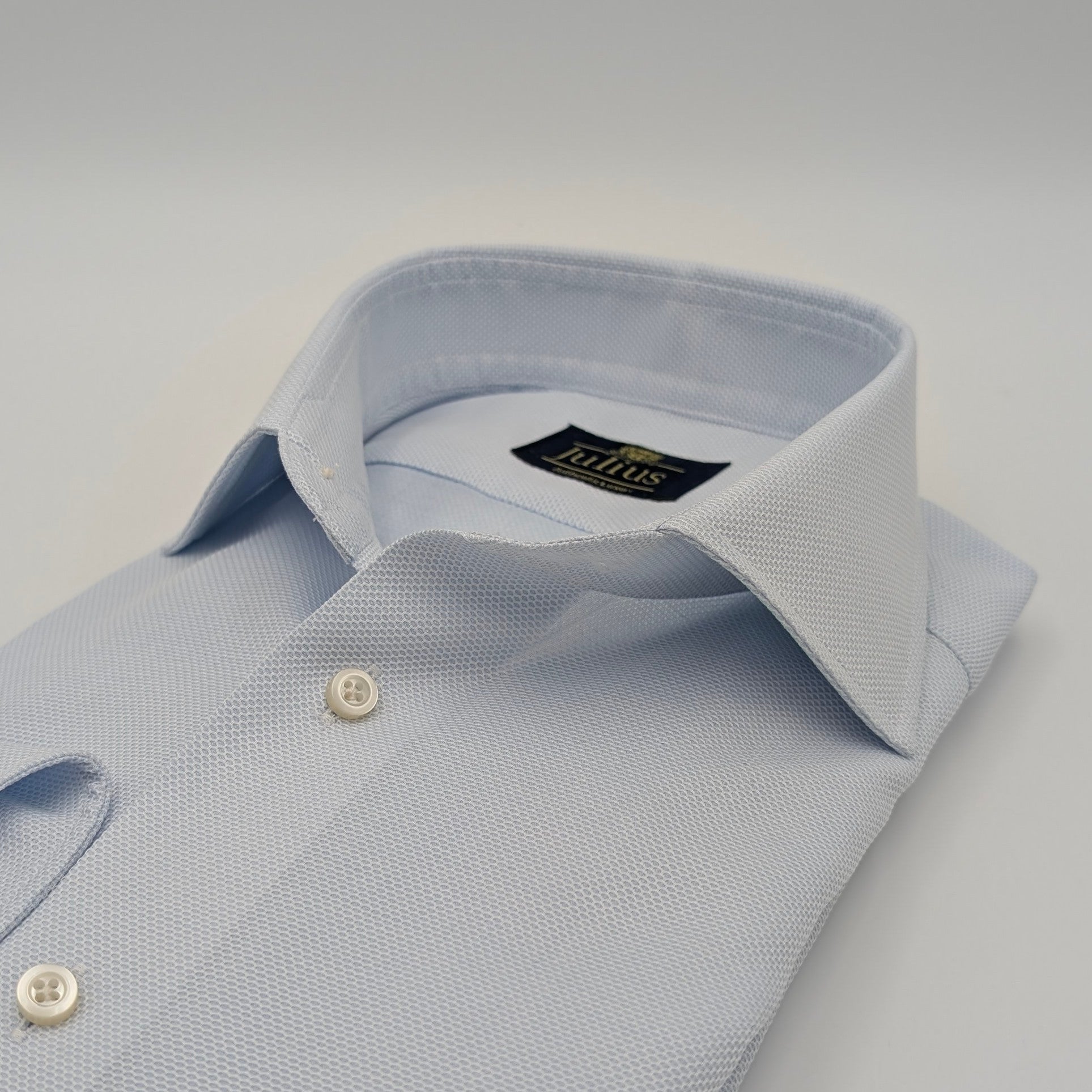 Cutaway Shirt Comfort Flex Honey Weave Light Blue