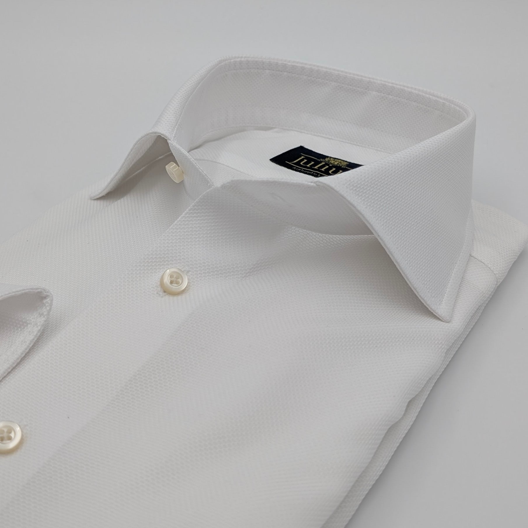 Cutaway Shirt Comfort Flex Honey Weave White
