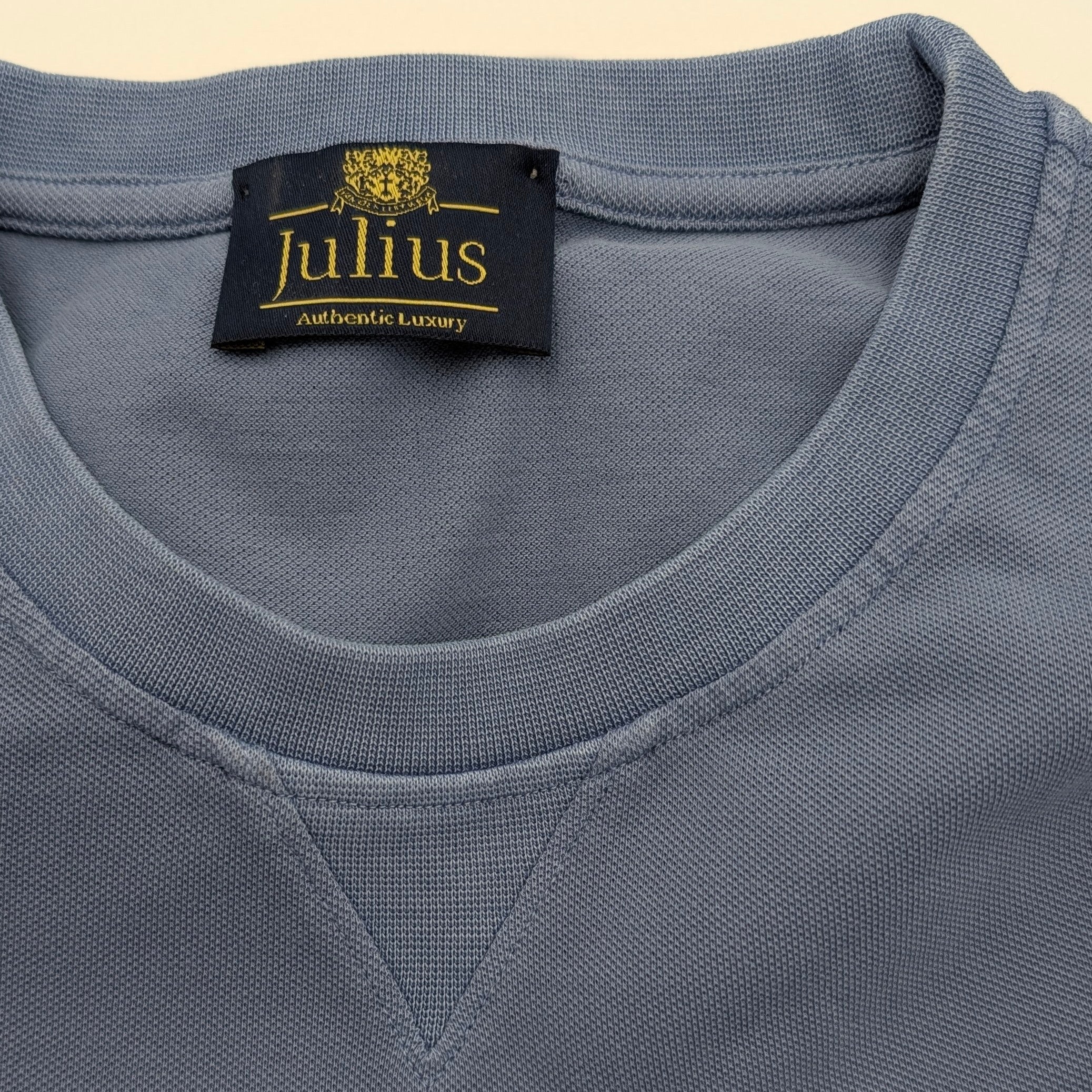 Cotton Sweater Island Mid Blue