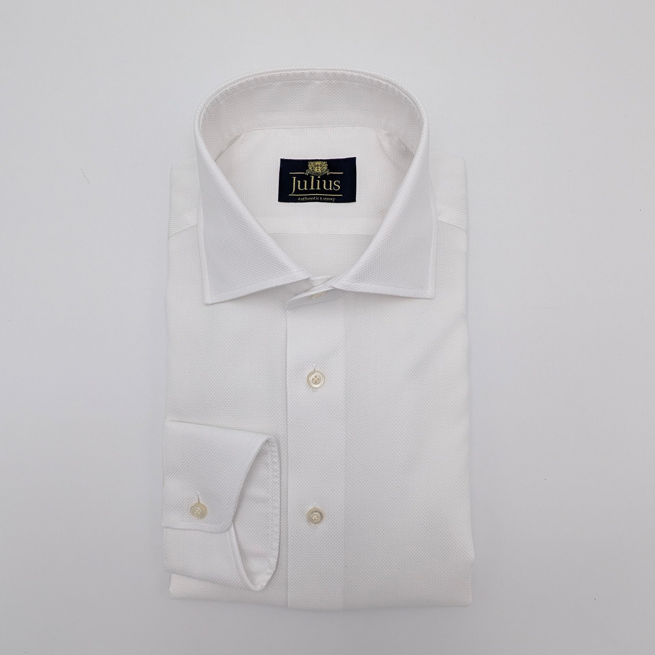 Cutaway Shirt Comfort Flex Honey Weave White