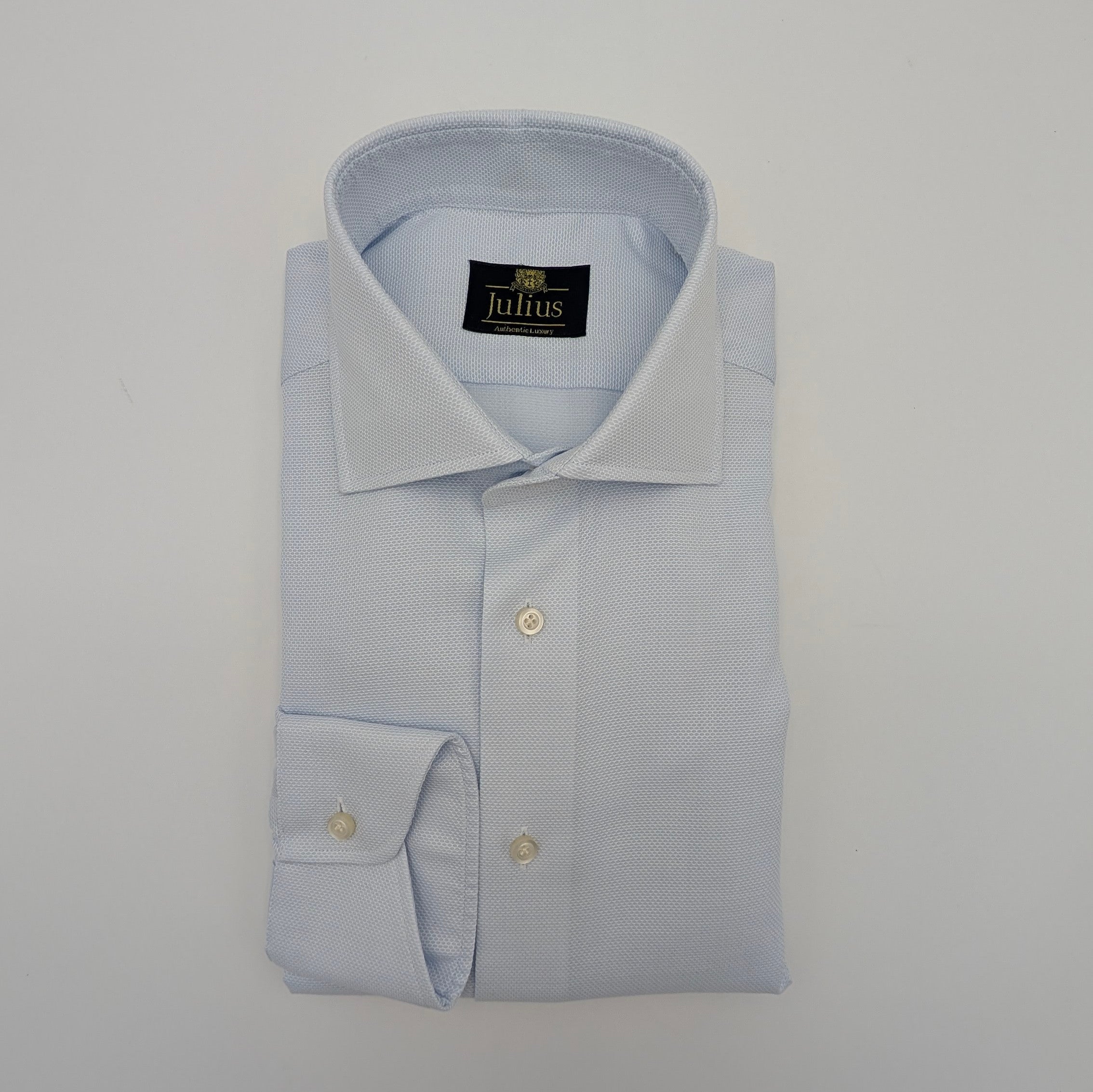 Cutaway Shirt Comfort Flex Honey Weave Light Blue